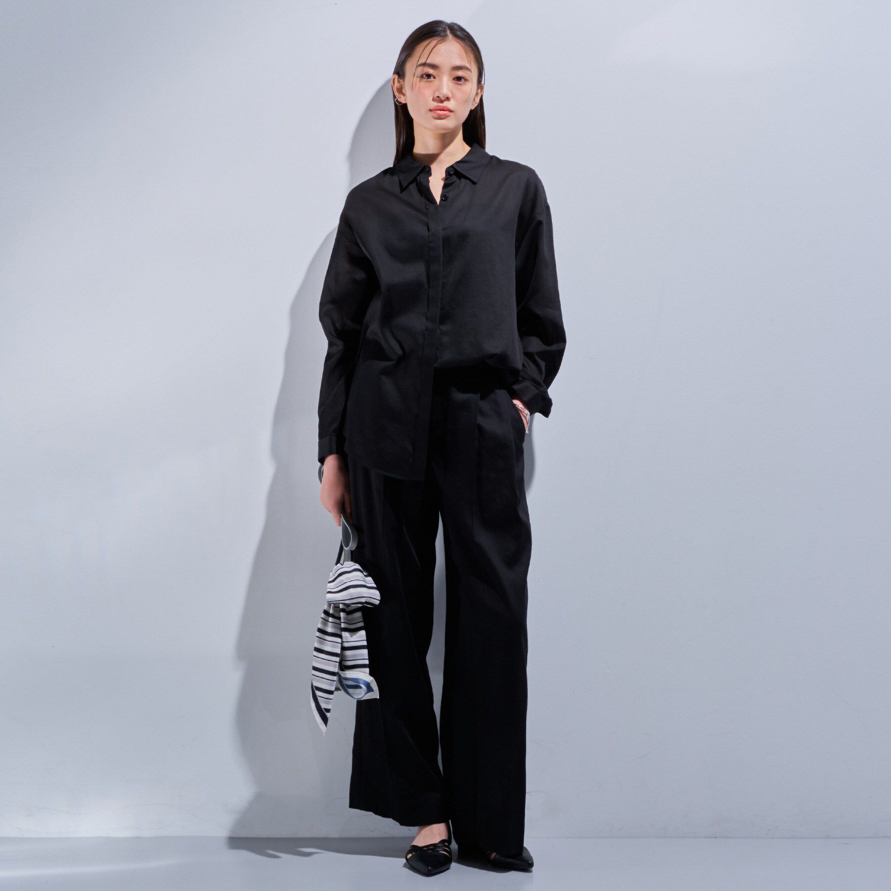 INDIVI「【日本製／SETUP可能】ガーゼ素材ブラウス」|シャツ・ブラウス|