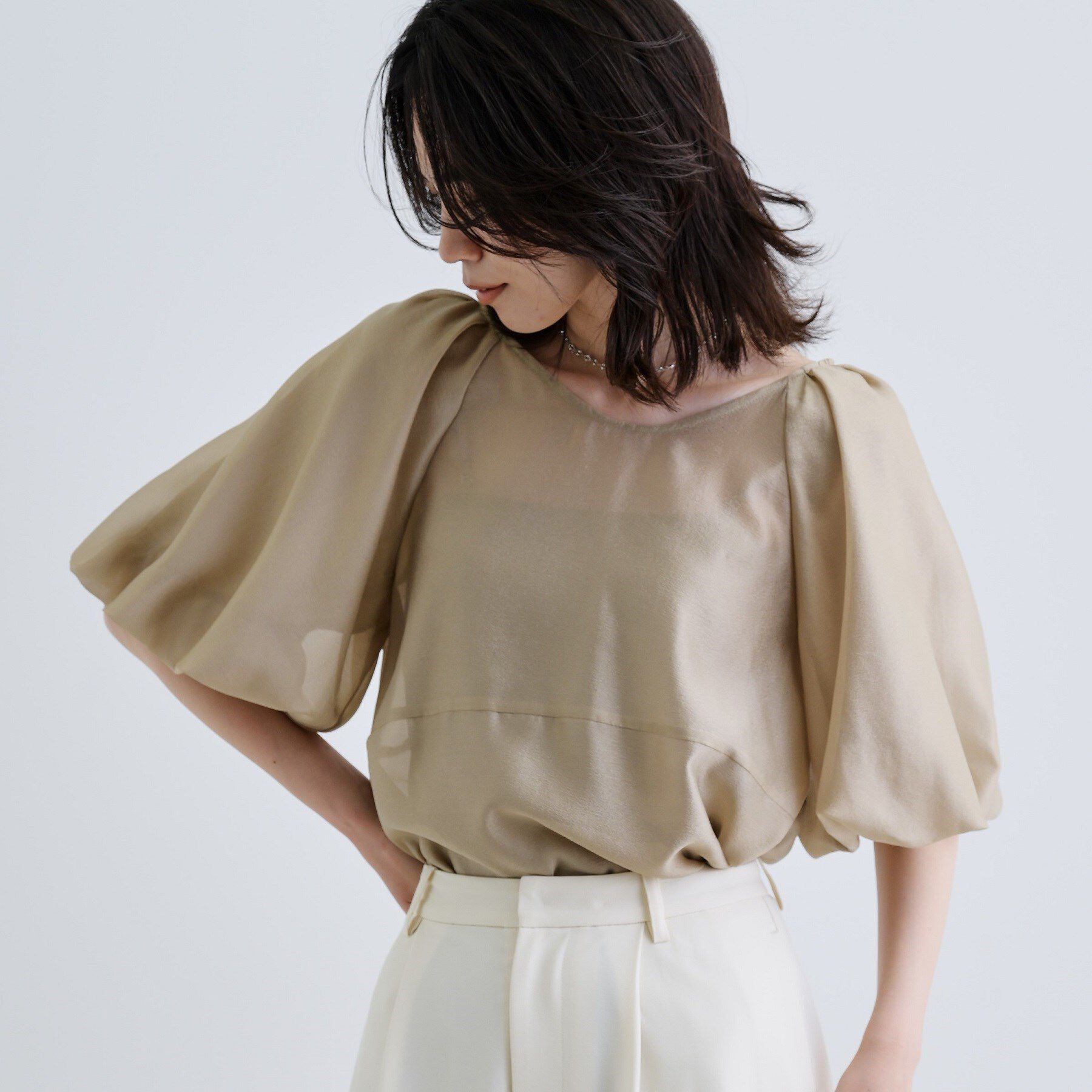 GALLEST「ボリュームスリーブブラウス」|シャツ・ブラウス|