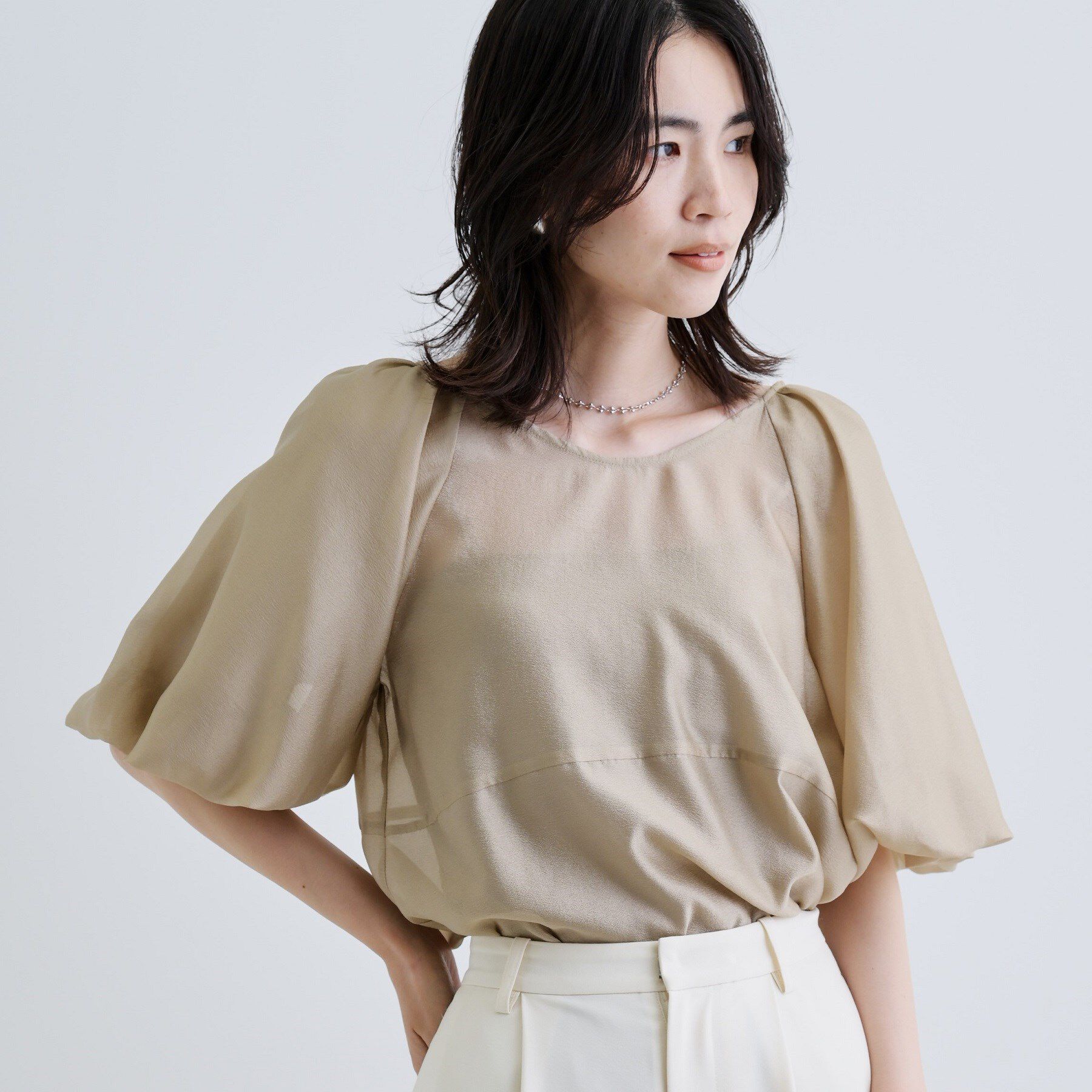 GALLEST「ボリュームスリーブブラウス」|シャツ・ブラウス|