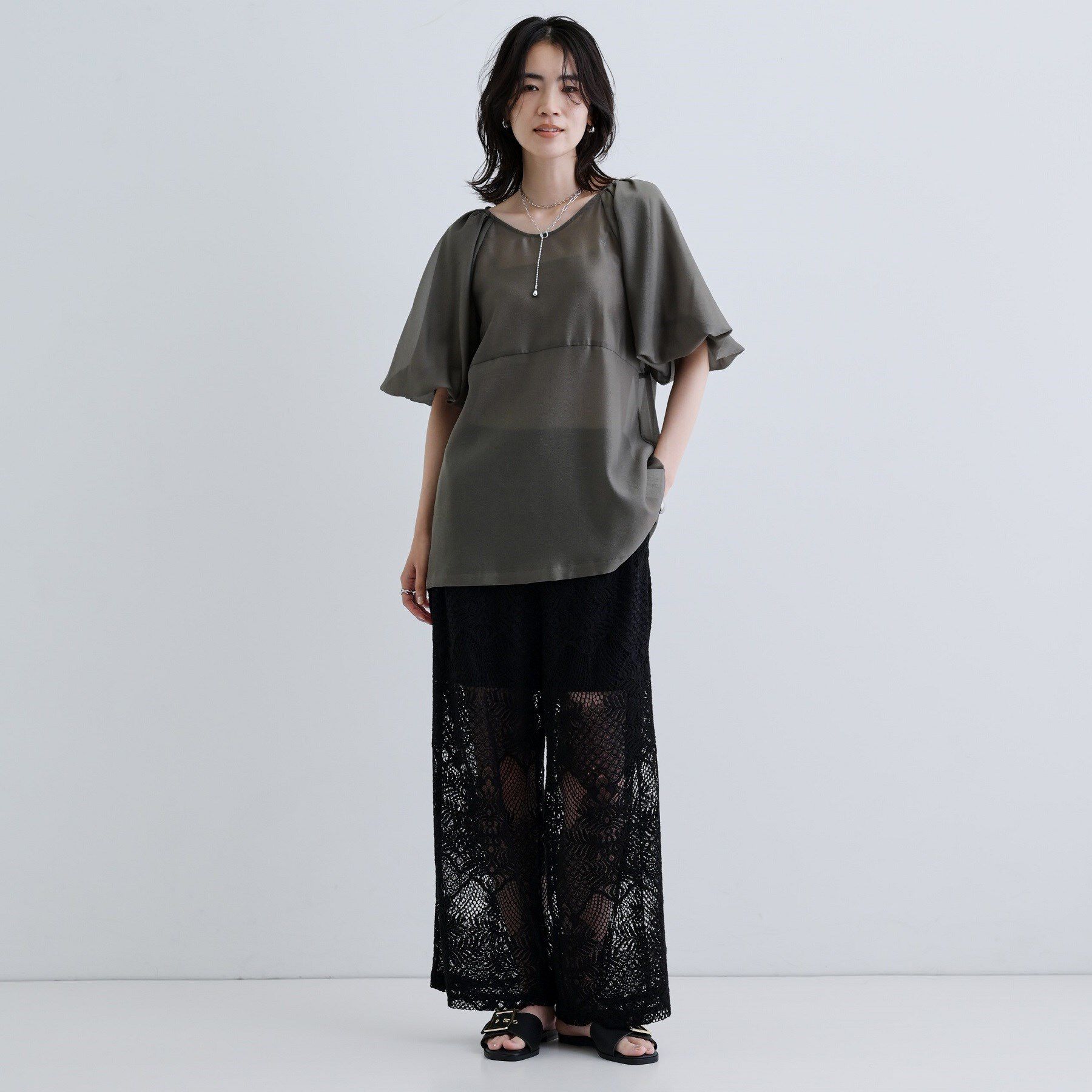 GALLEST「ボリュームスリーブブラウス」|シャツ・ブラウス|