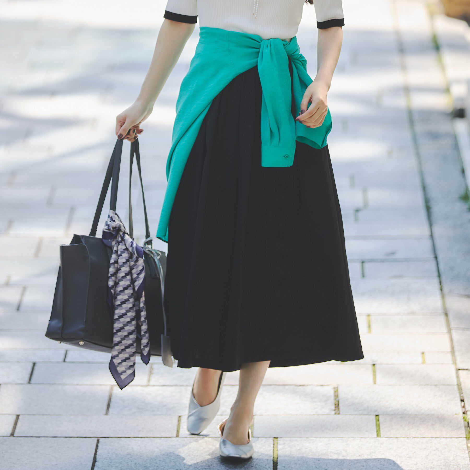 INDIVI「【クールエアー素材／UVケア／セットアップ可能】エアリーフレアパンツ」|その他|