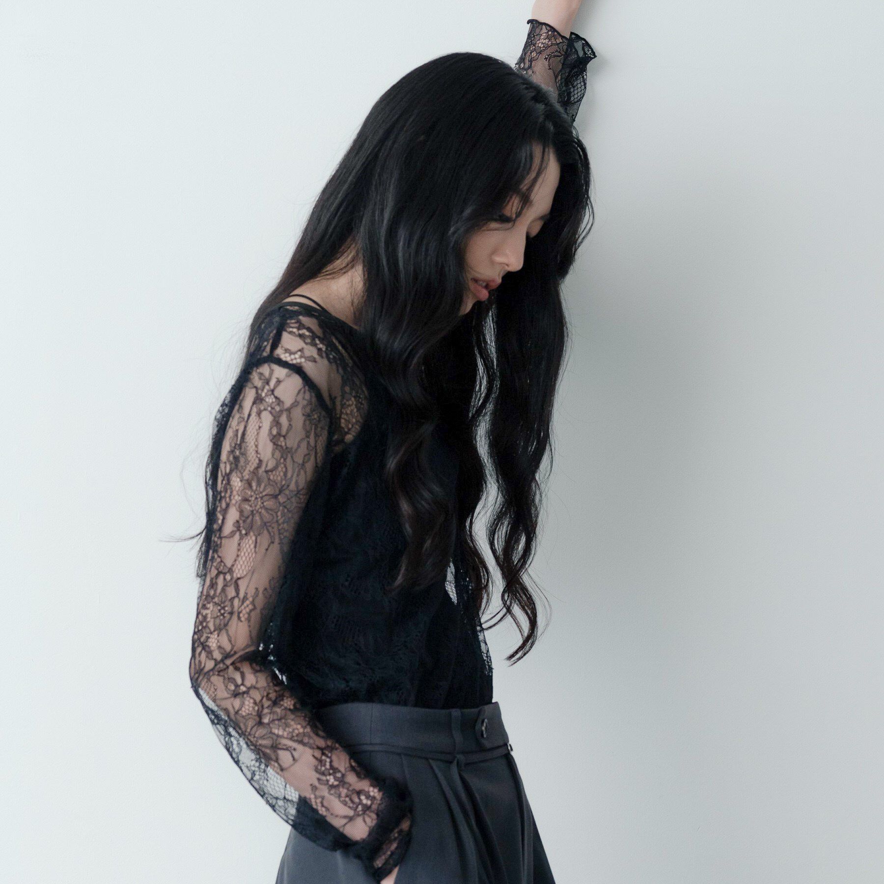 GALLEST「レースストレッチカットソー」|Tシャツ・カットソー|