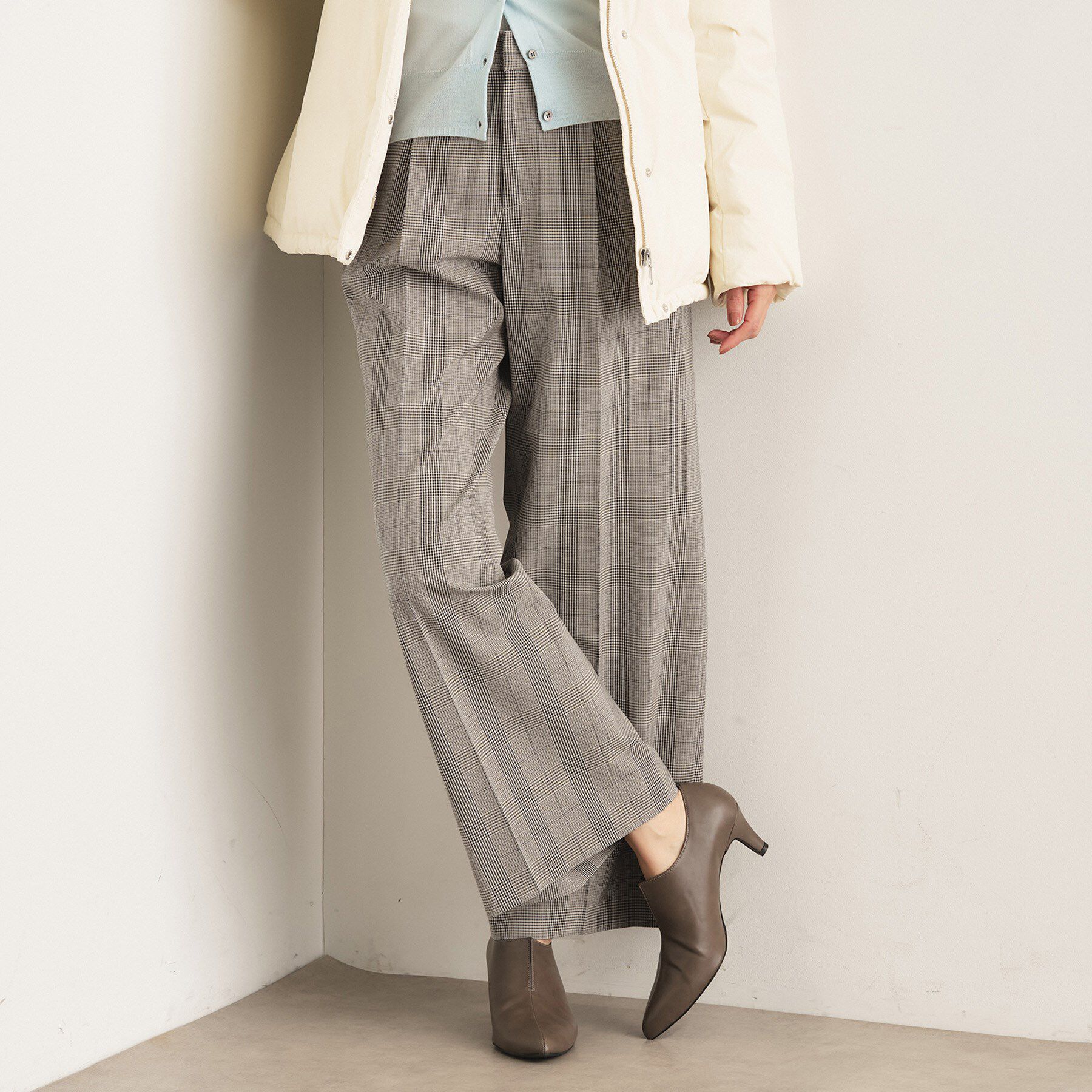 INDIVI「【褒められパンツ】ワンタックワイドパンツ」|その他|