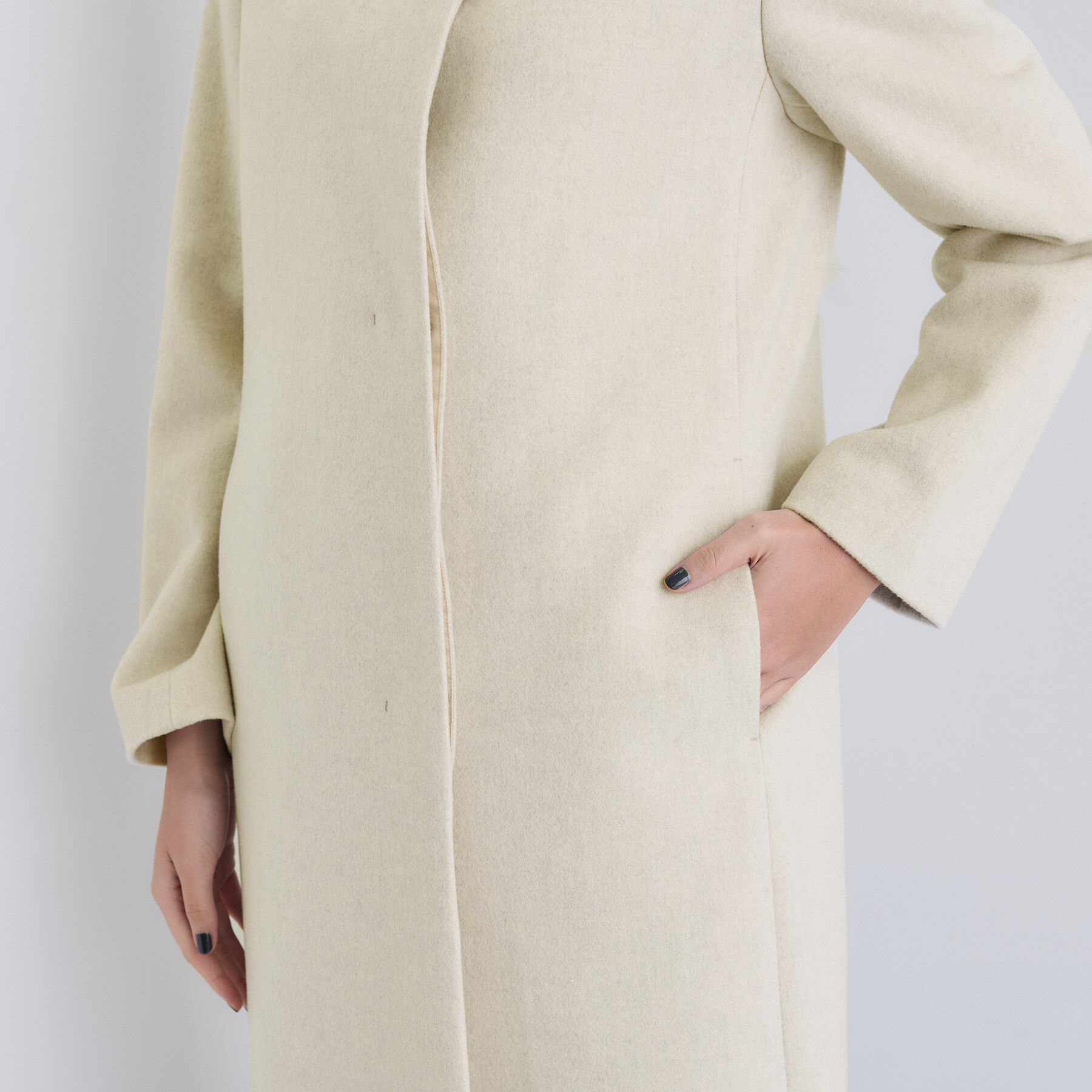 INDIVI「【名品コート／日本製】ウール100％スタンドカラーロングコート」|その他|