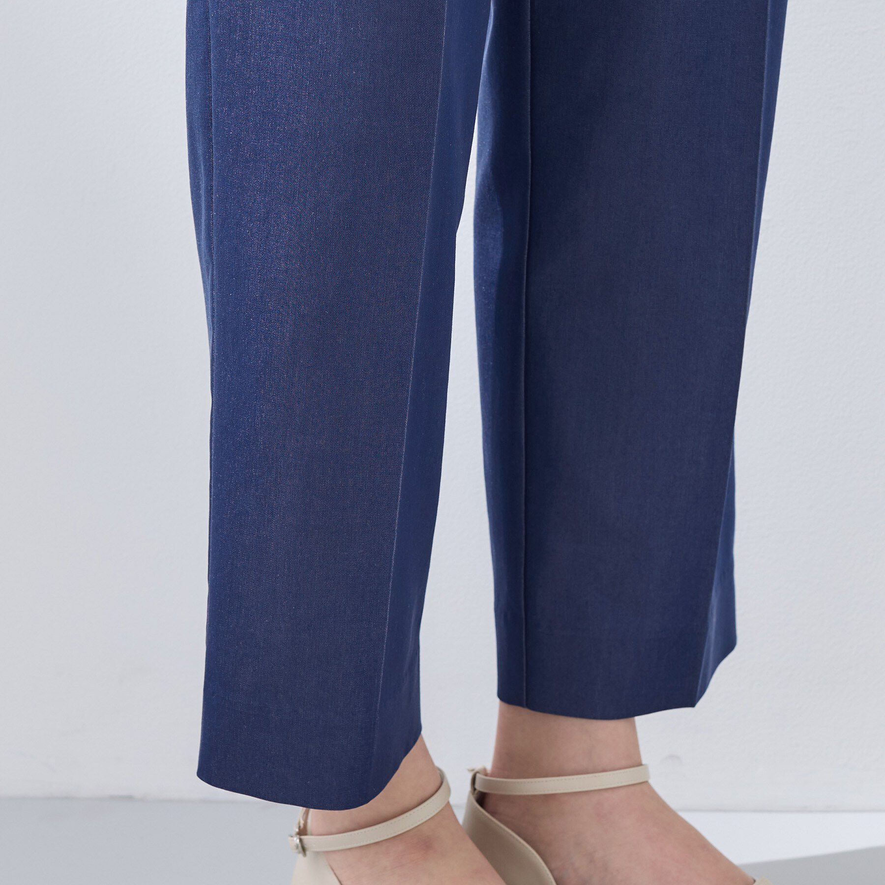 INDIVI「【洗える／UVケア／SETUP可能】デニムライクテーパードパンツ」|その他|