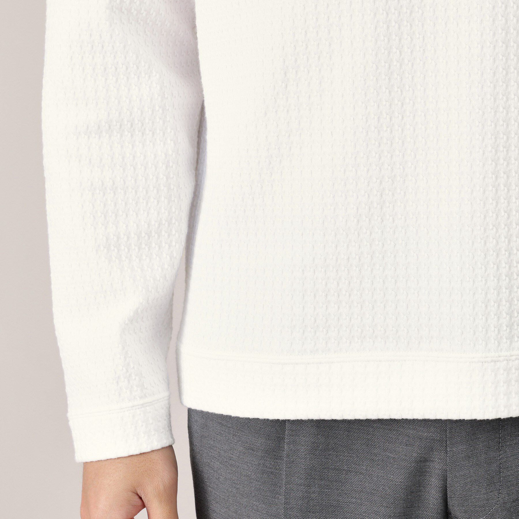 TAKEO KIKUCHI「【Made in JAPAN】千鳥柄 ストレッチ プルオーバー」|Tシャツ・カットソー|