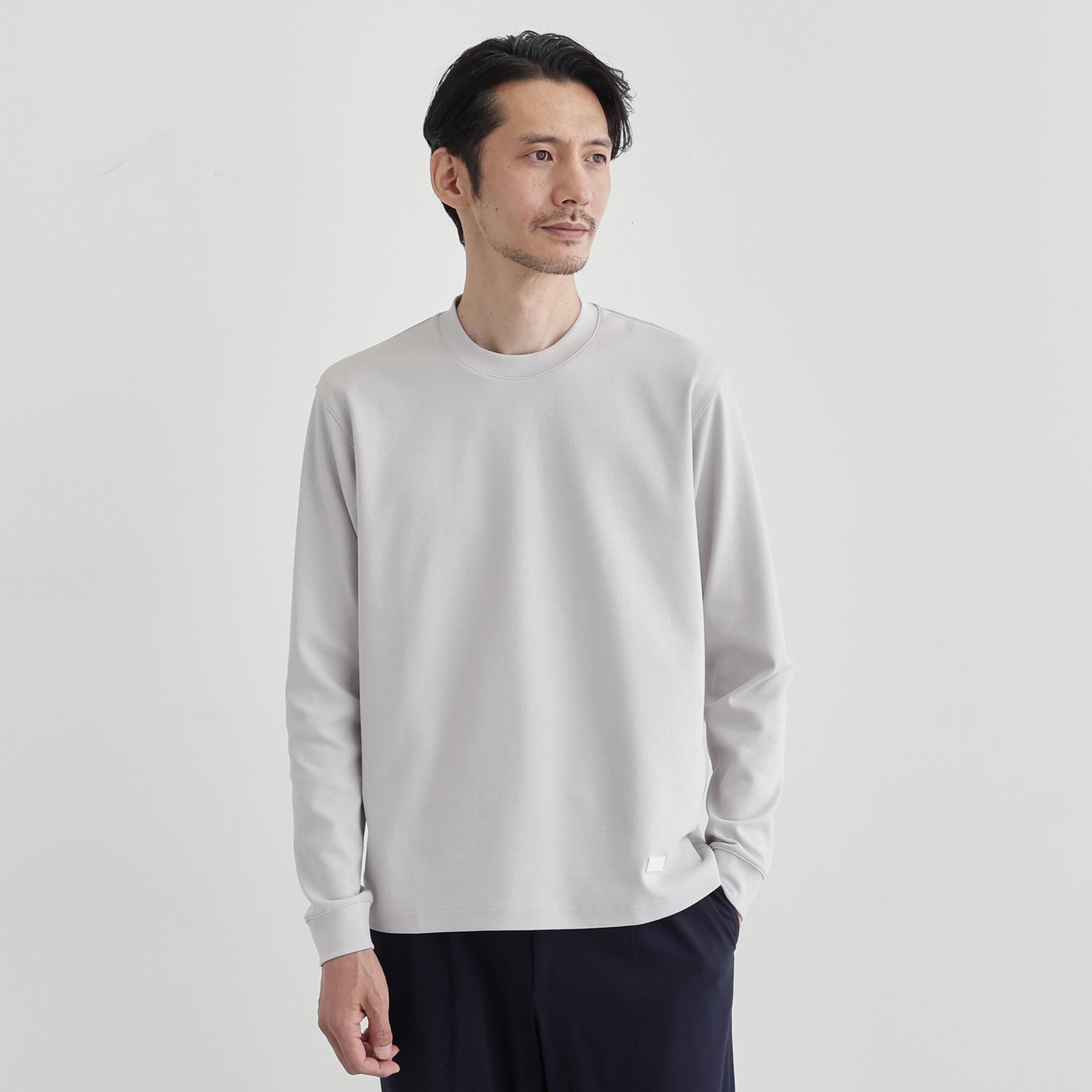 TAKEO KIKUCHI「ストレッチ テーラードＴシャツ」|Tシャツ・カットソー|ライトグレー(011