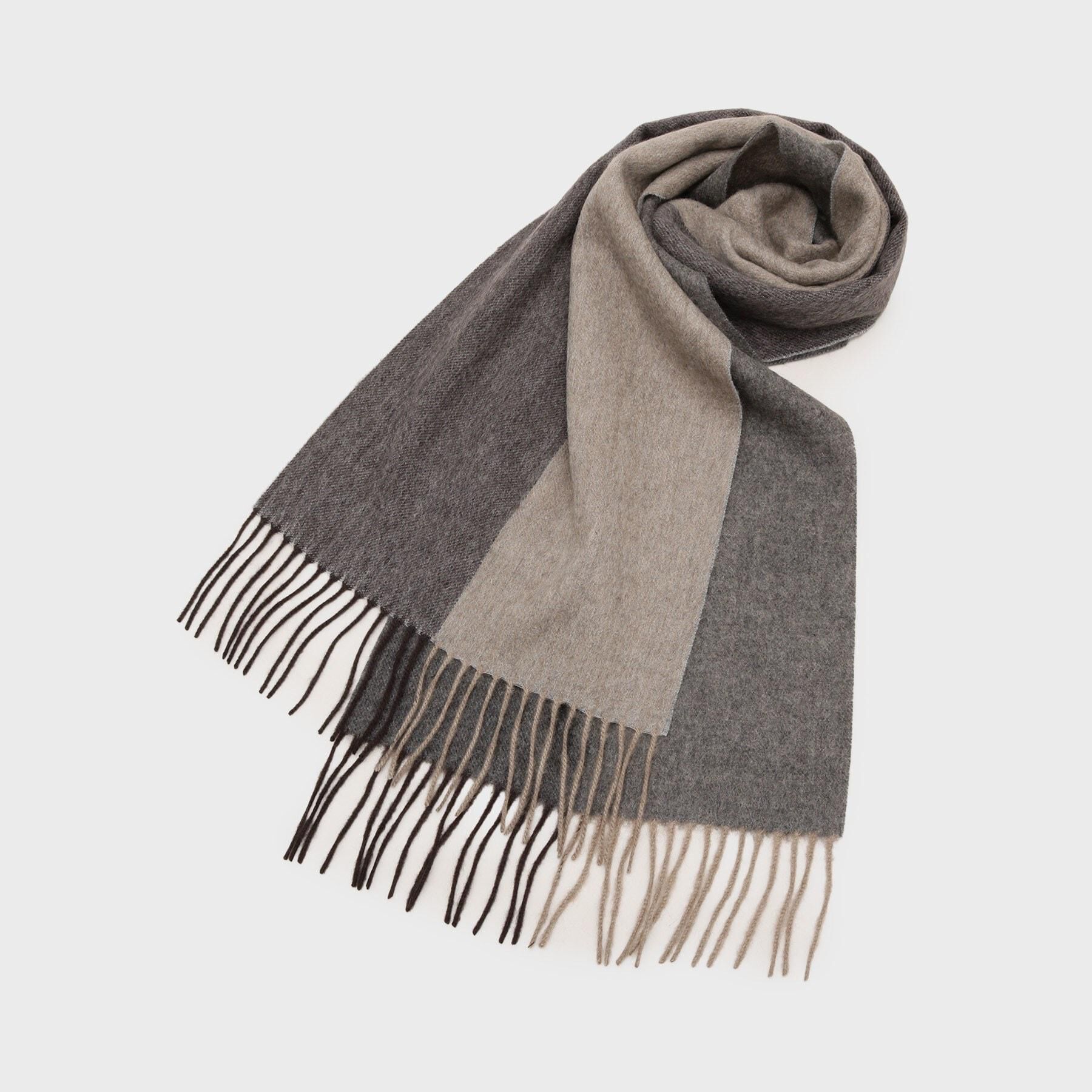 TAKEO KIKUCHI「【洗えるカシミヤ】ピュアカシミヤ 4面パネルマフラー」|ストール|