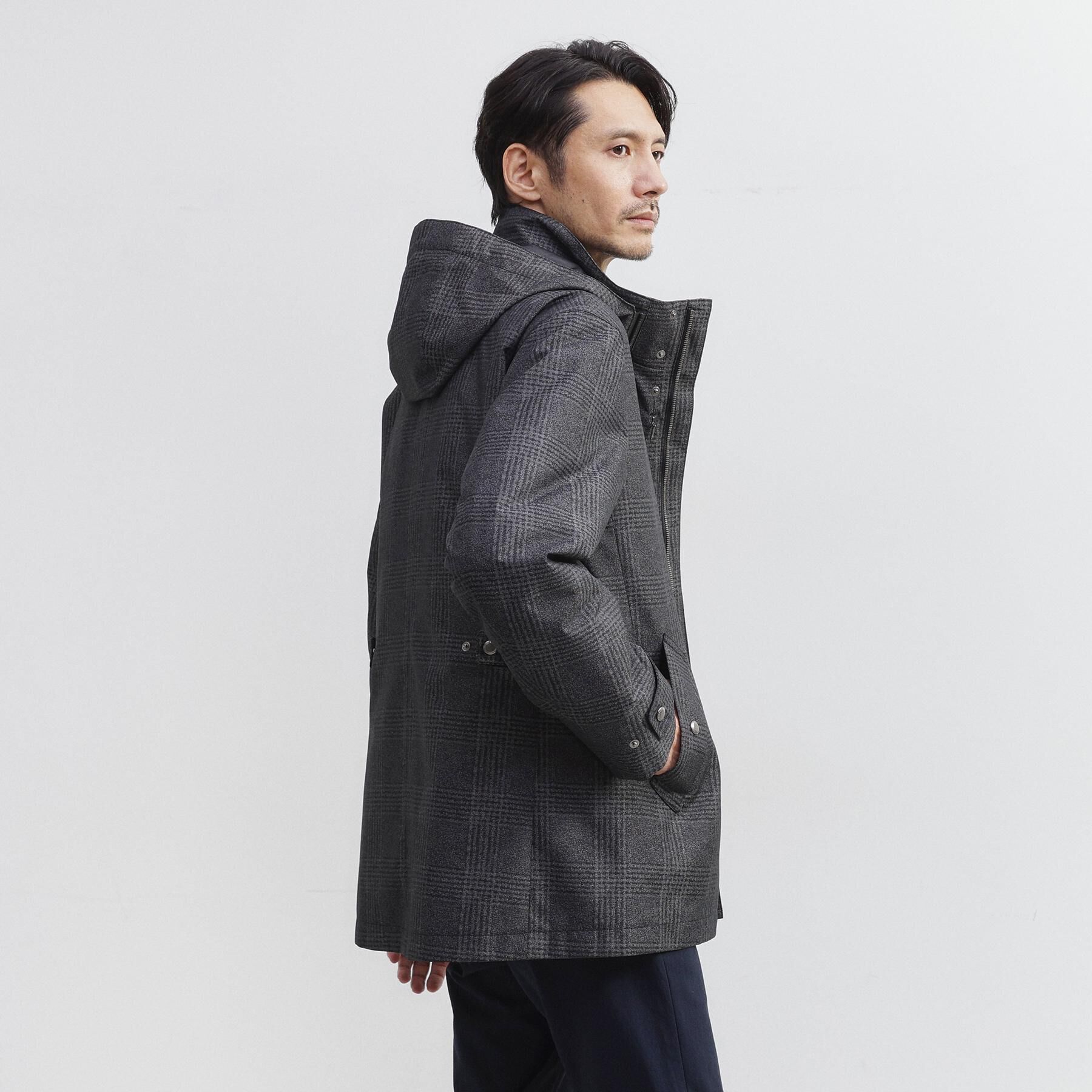 TAKEO KIKUCHI「【3WAY】グレンチェック ダウンライナー ブルゾン」|ブルゾン・スタジャン|