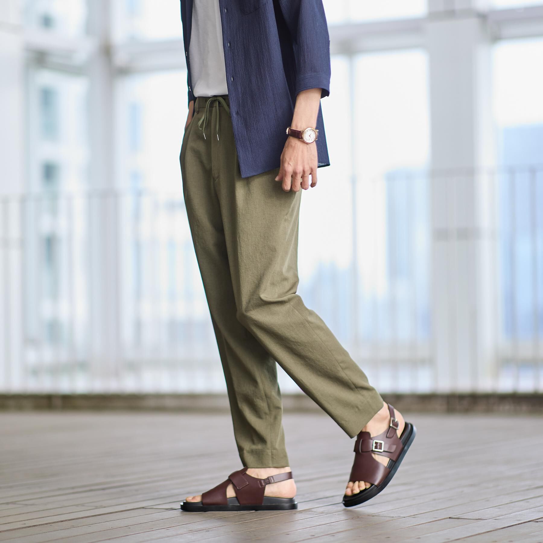 TAKEO KIKUCHI「リネンライクカルゼイージーパンツ」|その他|