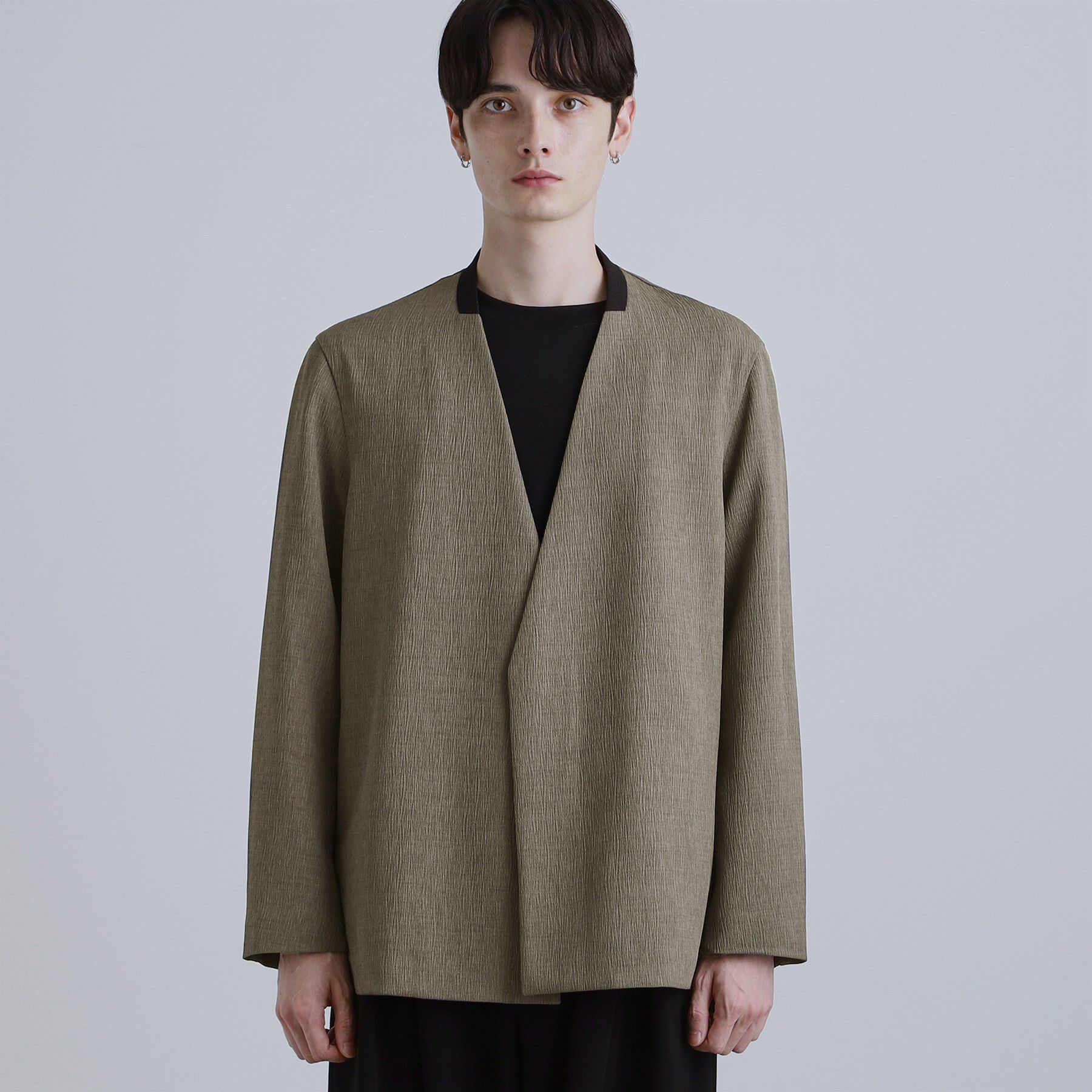 tk.TAKEO KIKUCHI「【セットアップ対応】テッククレープノーカラージャケット」|テーラードジャケット|