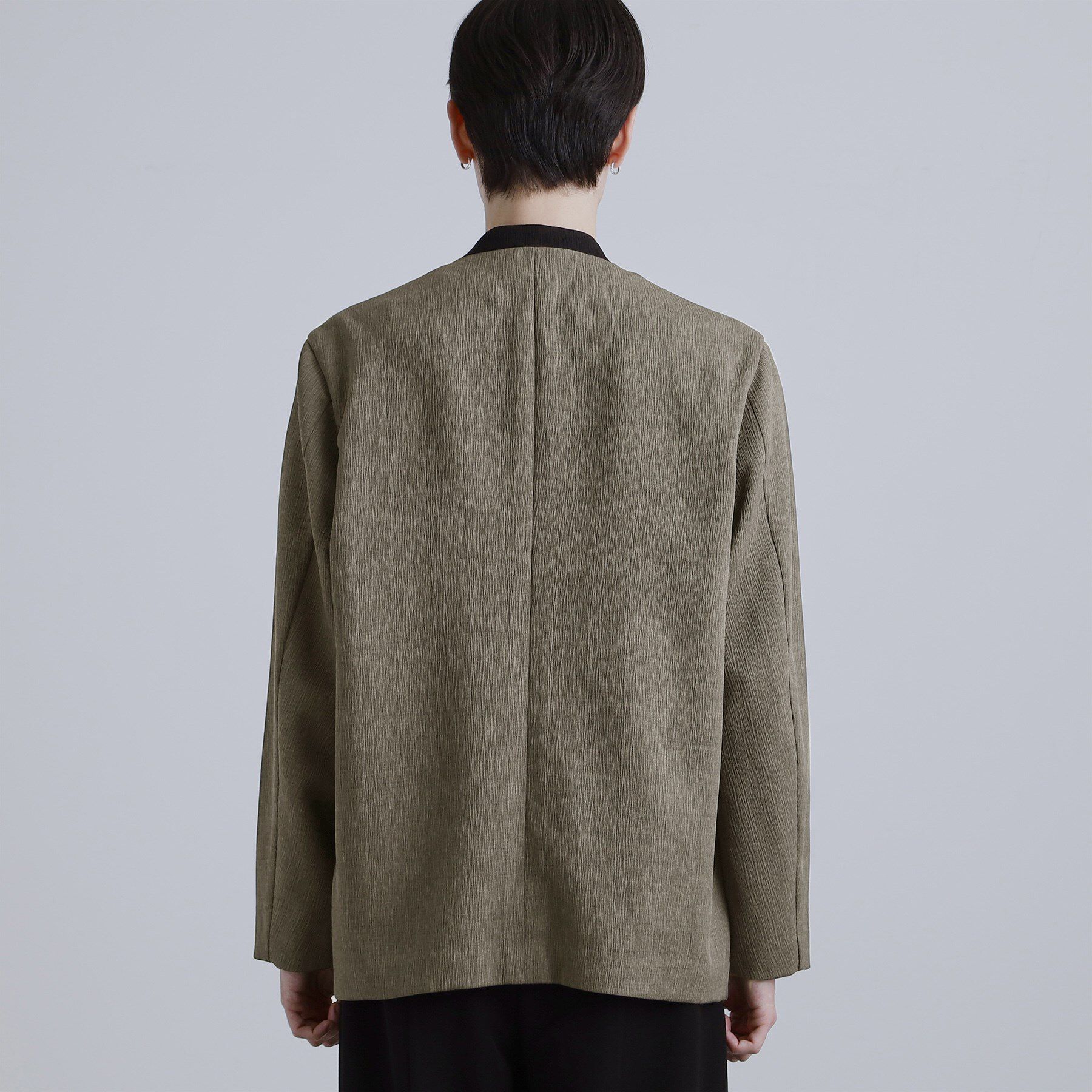tk.TAKEO KIKUCHI「【セットアップ対応】テッククレープノーカラージャケット」|テーラードジャケット|