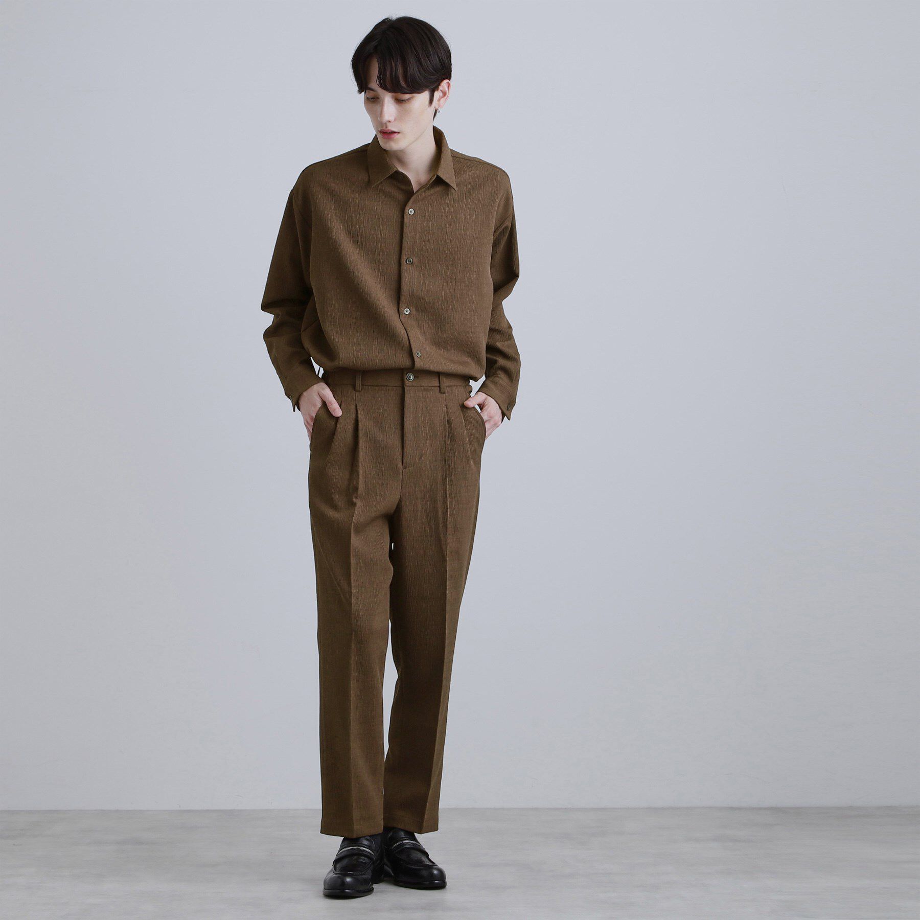 tk.TAKEO KIKUCHI「【セットアップ対応】テッククレープルーズテーパードパンツ」|その他|