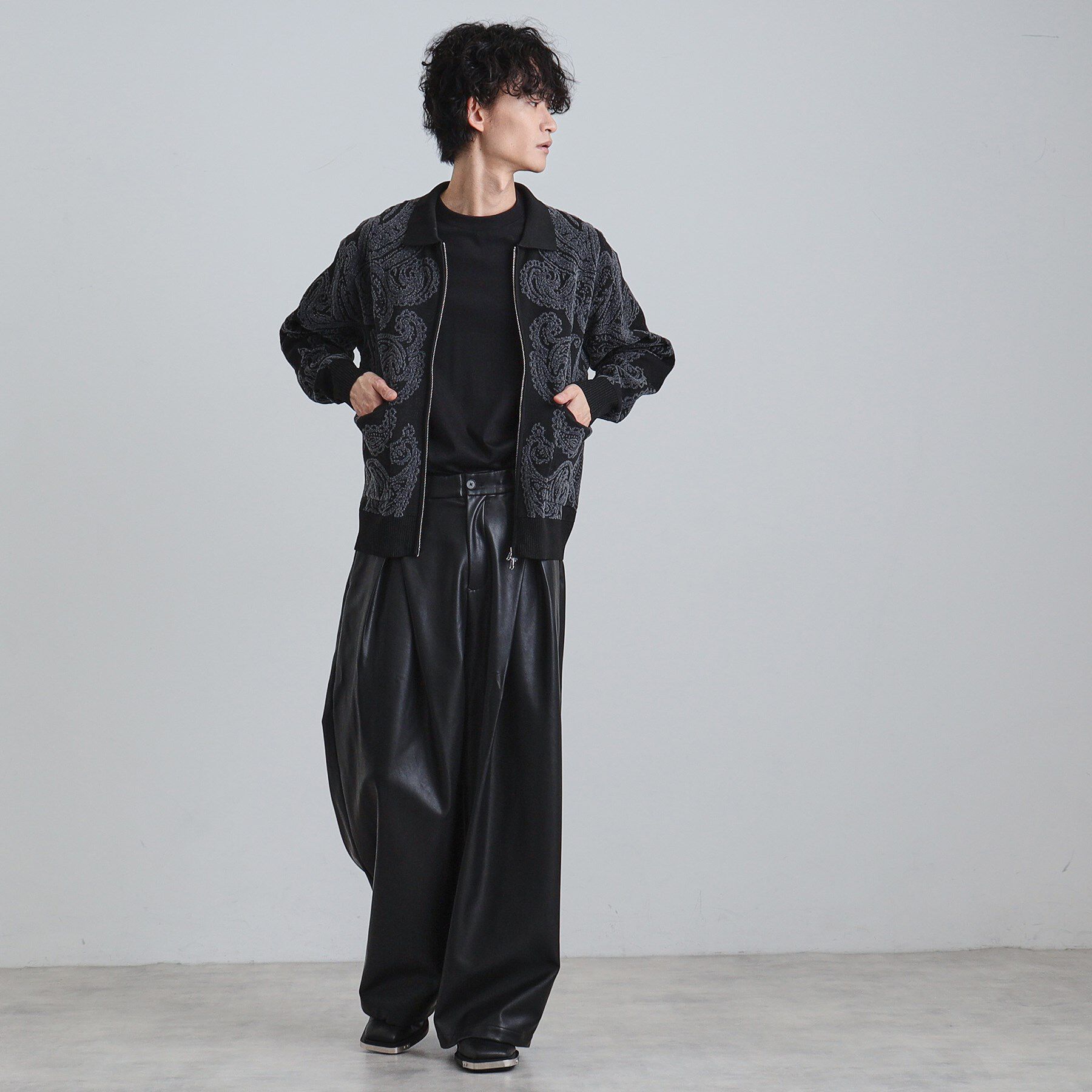 tk.TAKEO KIKUCHI「【洗える】ペイズリージップカーディガン」|カーディガン|