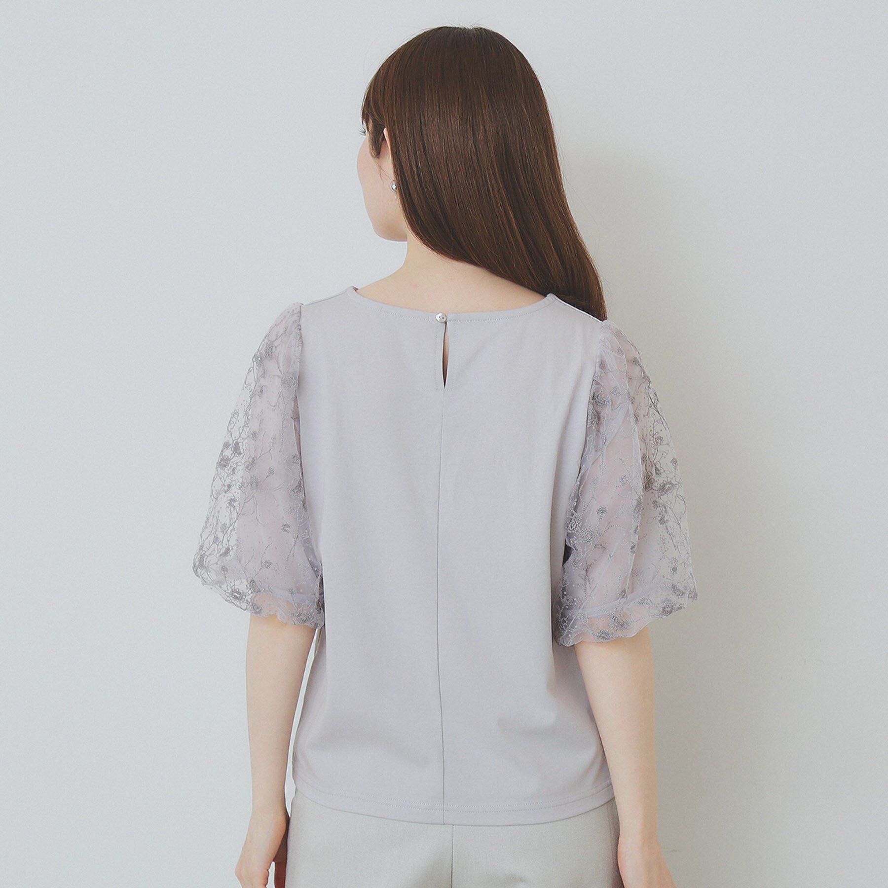 index「シアーバルーンスリーブトップス【洗濯機洗い可/接触冷感】」|Tシャツ・カットソー|