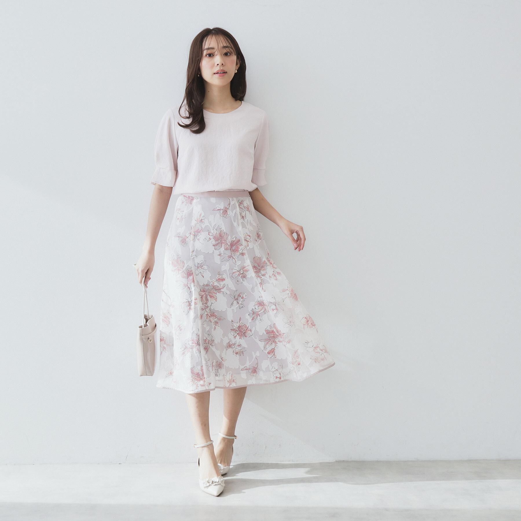 index「花柄マーメイドフレアスカート【洗濯機洗い可】」|スカート|