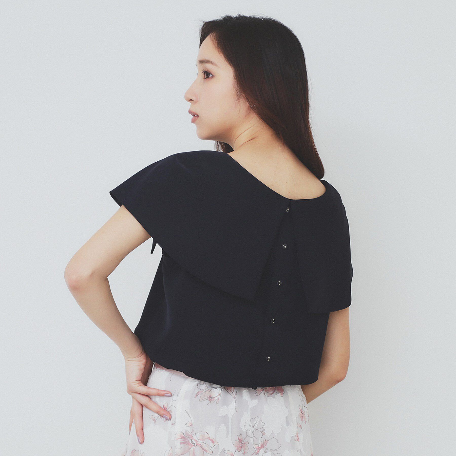 index「前後2wayオフショルカラーブラウス【洗濯機可】」|シャツ・ブラウス|