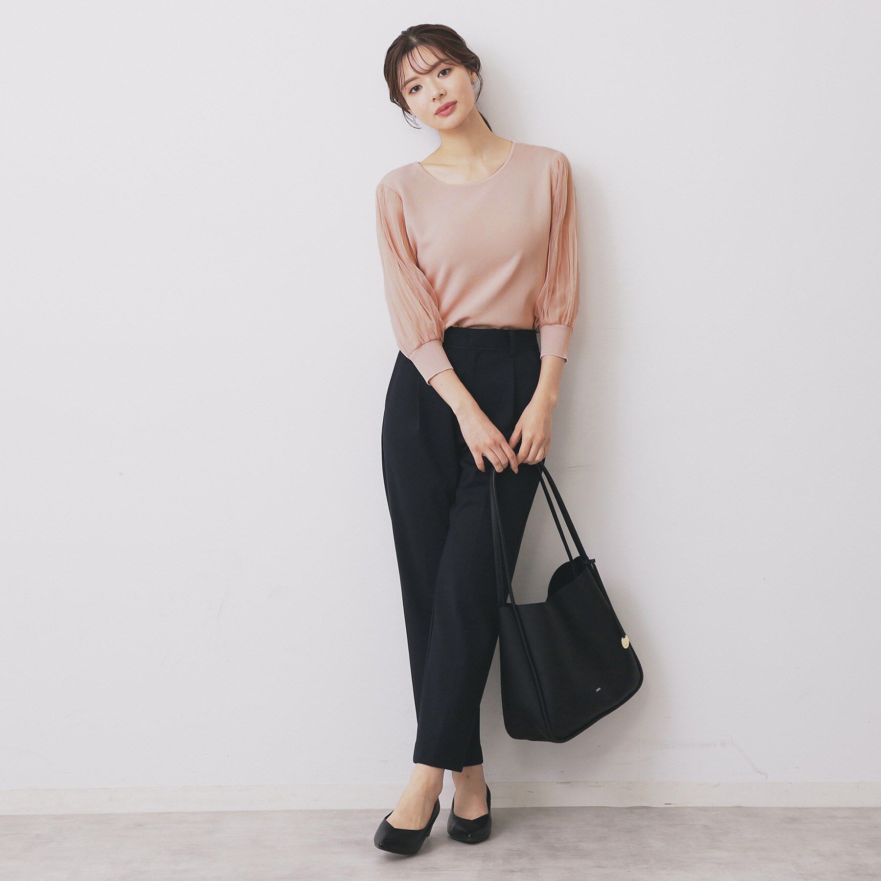 index「《5色展開》マジョリカプリーツスリーブニット【洗濯機洗い可】」|ニット・セーター|