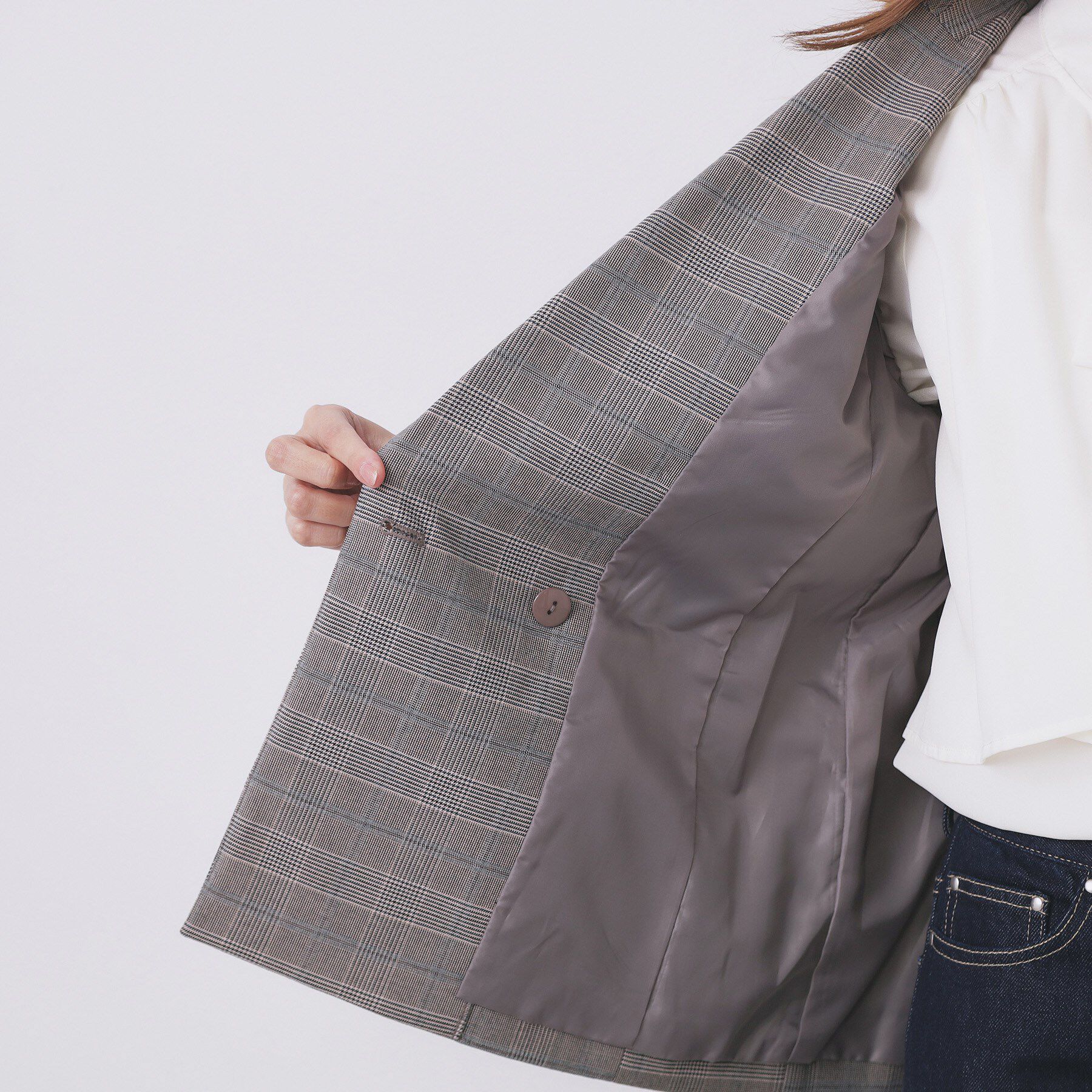 index「《Oggi掲載》ダブルブレストテーラードジャケット/セットアップ対応可【洗える】」|テーラードジャケット|