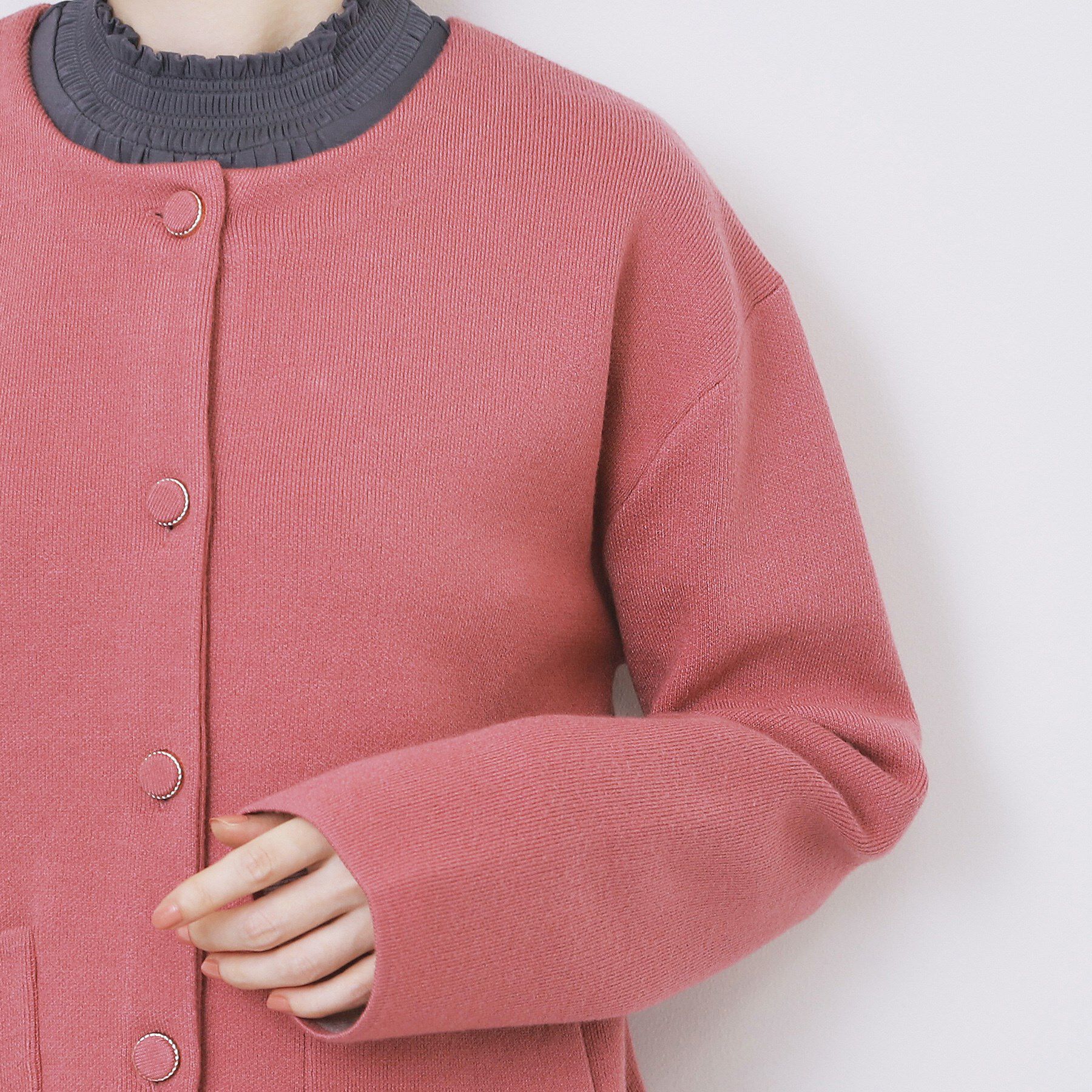 index「ダブルフェイスコーディガン【洗濯機OK】」|カーディガン|