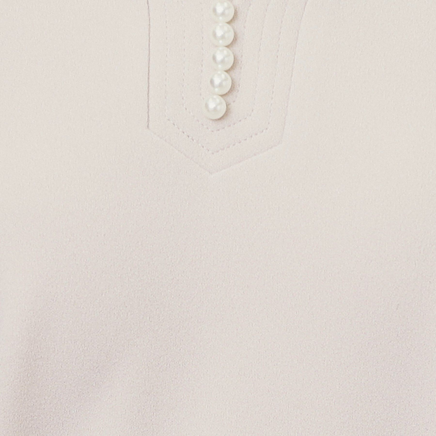 index「パール調ボタン付きキーネックワンピース【洗濯機OK】《S～3L》」|ワンピース|