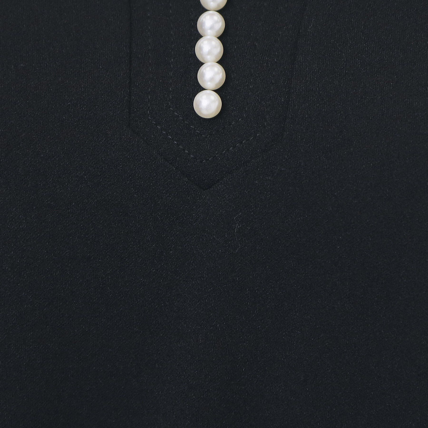 index「パール調ボタン付きキーネックワンピース【洗濯機OK】《S～3L》」|ワンピース|