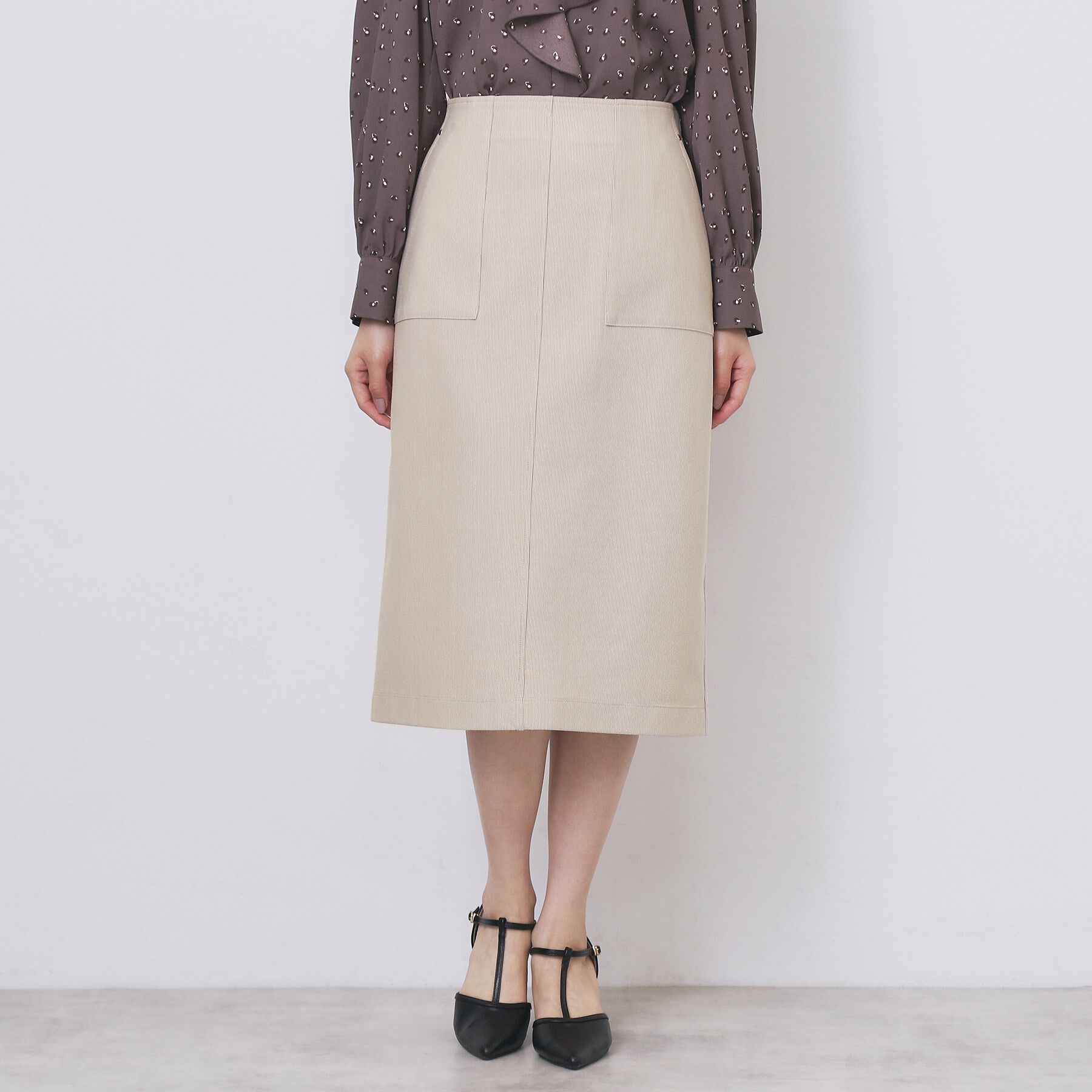 index「ストレッチタイトスカート【洗濯機OK/防シワ/抗ピル】《S～3L》」|スカート|