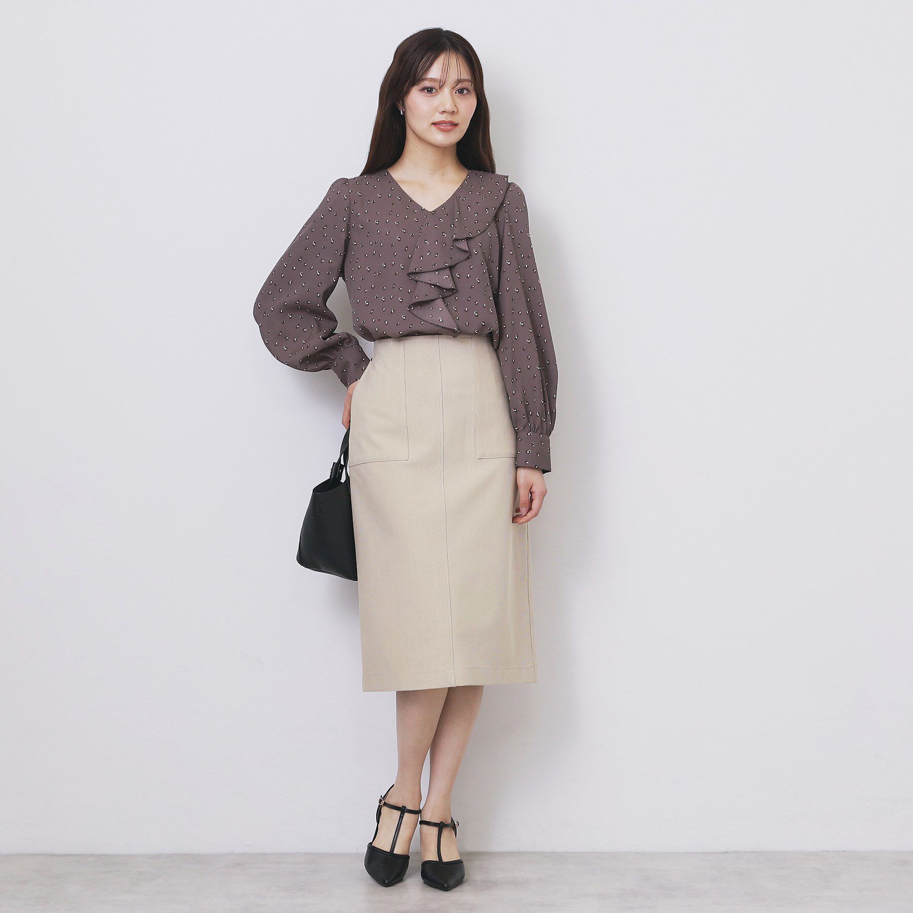 index「ストレッチタイトスカート【洗濯機OK/防シワ/抗ピル】《S～3L》」|スカート|