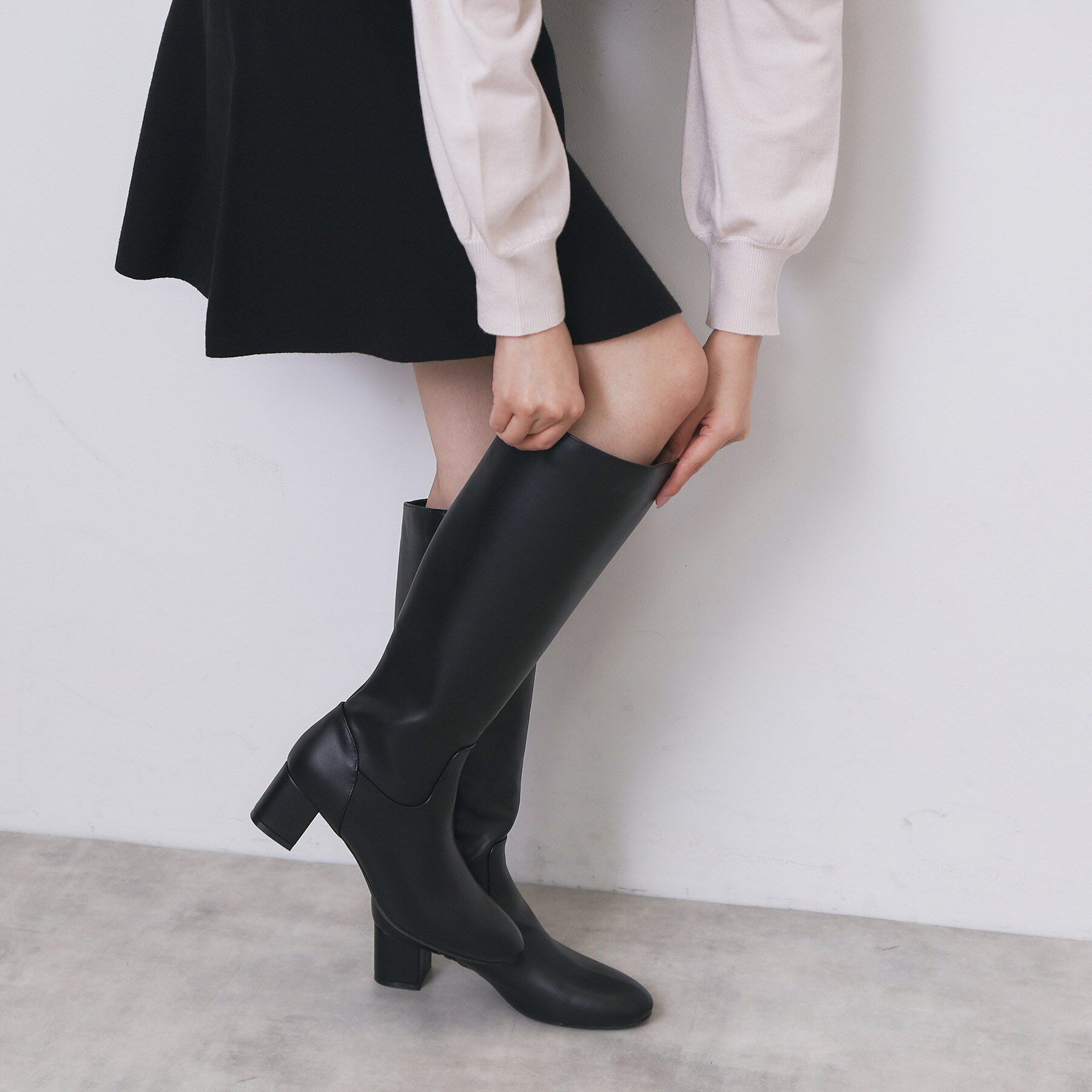 index「フェイクレザーロングブーツ」|ショートブーツ|