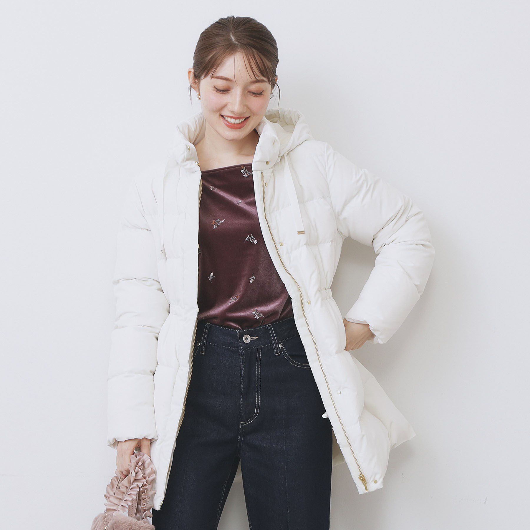 index「KAWADAダウンドロストミドルコート【撥水/洗濯機OK/2WAY/静電気防止裏地】《XS～3L》」|ダウン|