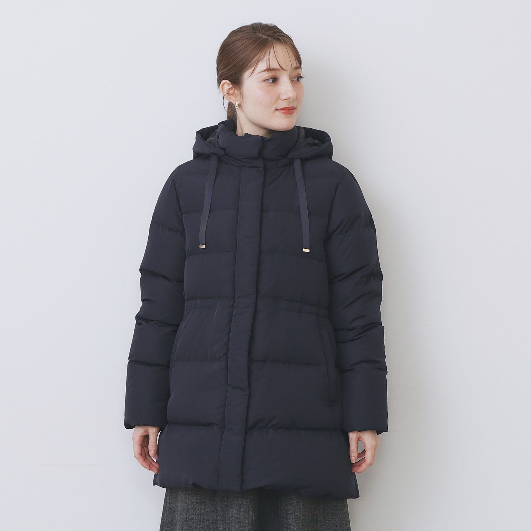 index「KAWADAダウンドロストミドルコート【撥水/洗濯機OK/2WAY/静電気防止裏地】《XS～3L》」|ダウン|