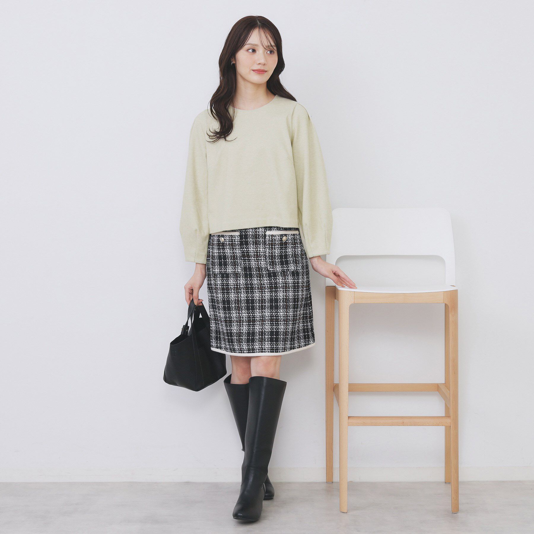 index「コンパクトパフトップス【洗濯機OK/抗ピル/ストレッチ】」|Tシャツ・カットソー|