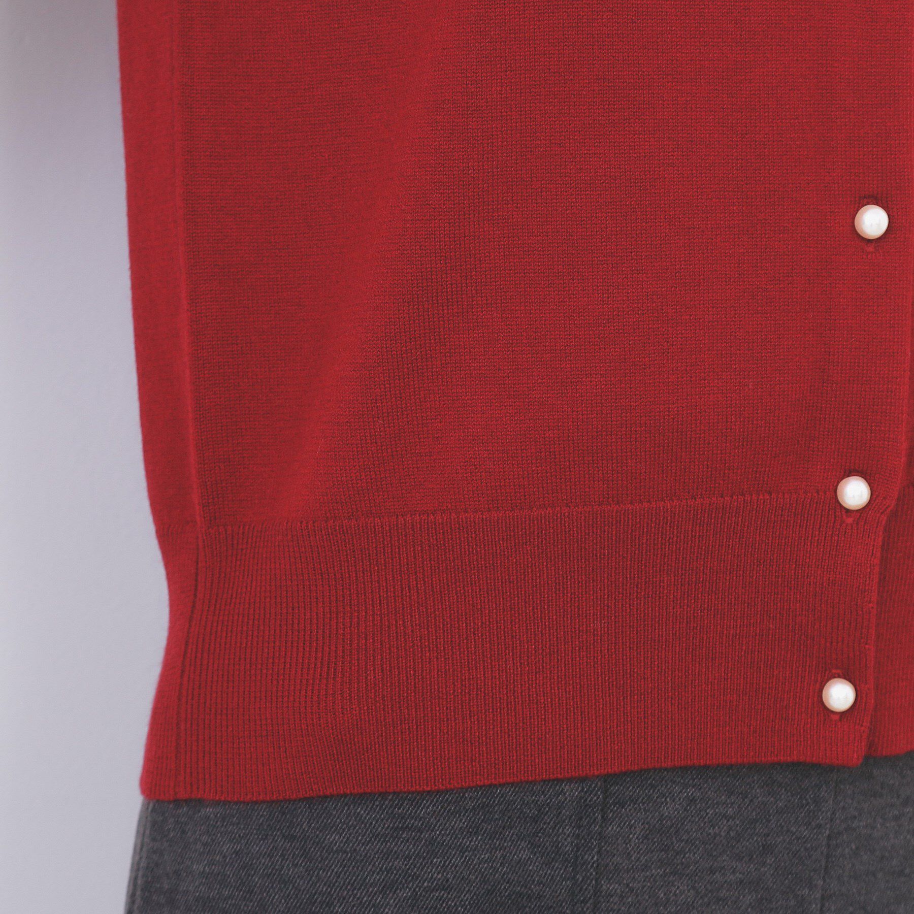 index「ビジュークルーネックカーディガン【洗濯機OK】」|カーディガン|