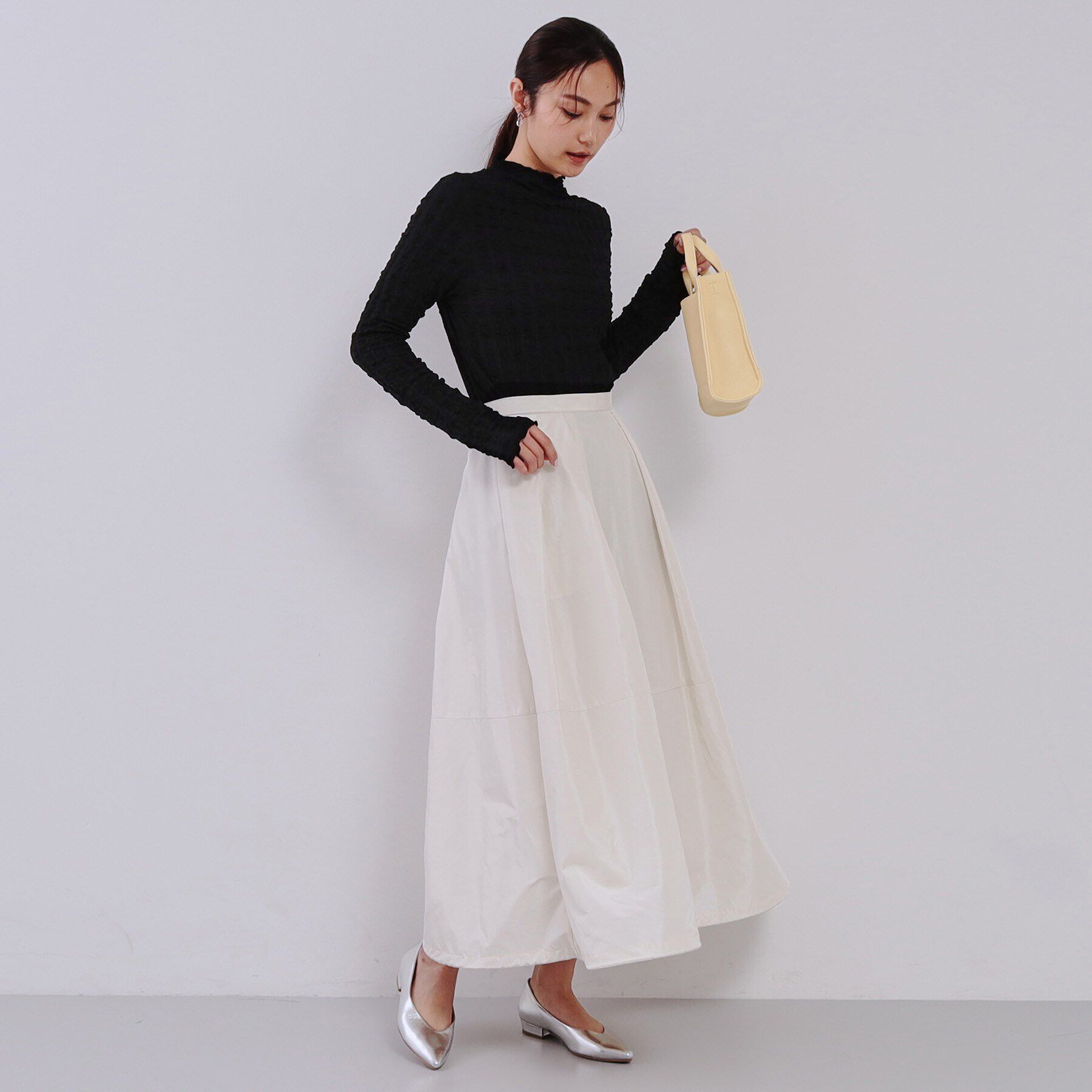 OPAQUE.CLIP「ぽこぽこハイネックカットソー【洗濯機洗い可】」|Tシャツ・カットソー|