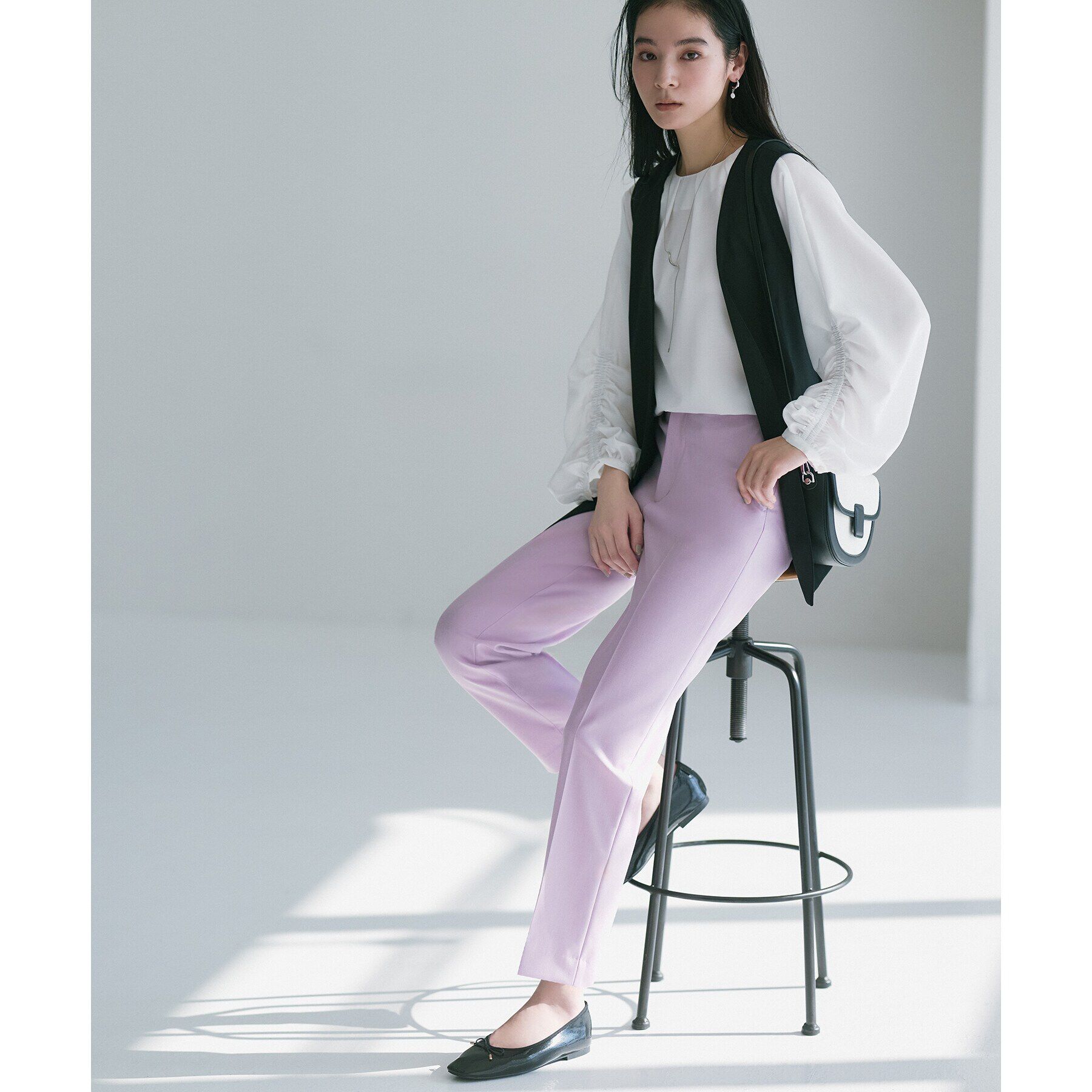 OPAQUE.CLIP「美脚ストレッチテーパードパンツ【洗濯機洗い可】」|その他|