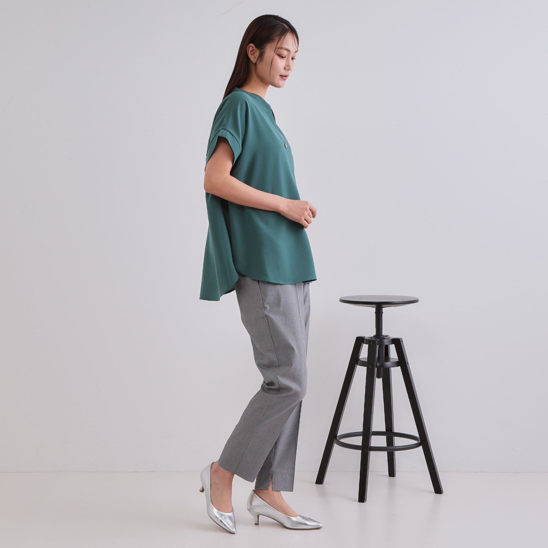 OPAQUE.CLIP「ハイストレッチイージースティックパンツ【洗濯機洗い可】」|その他|