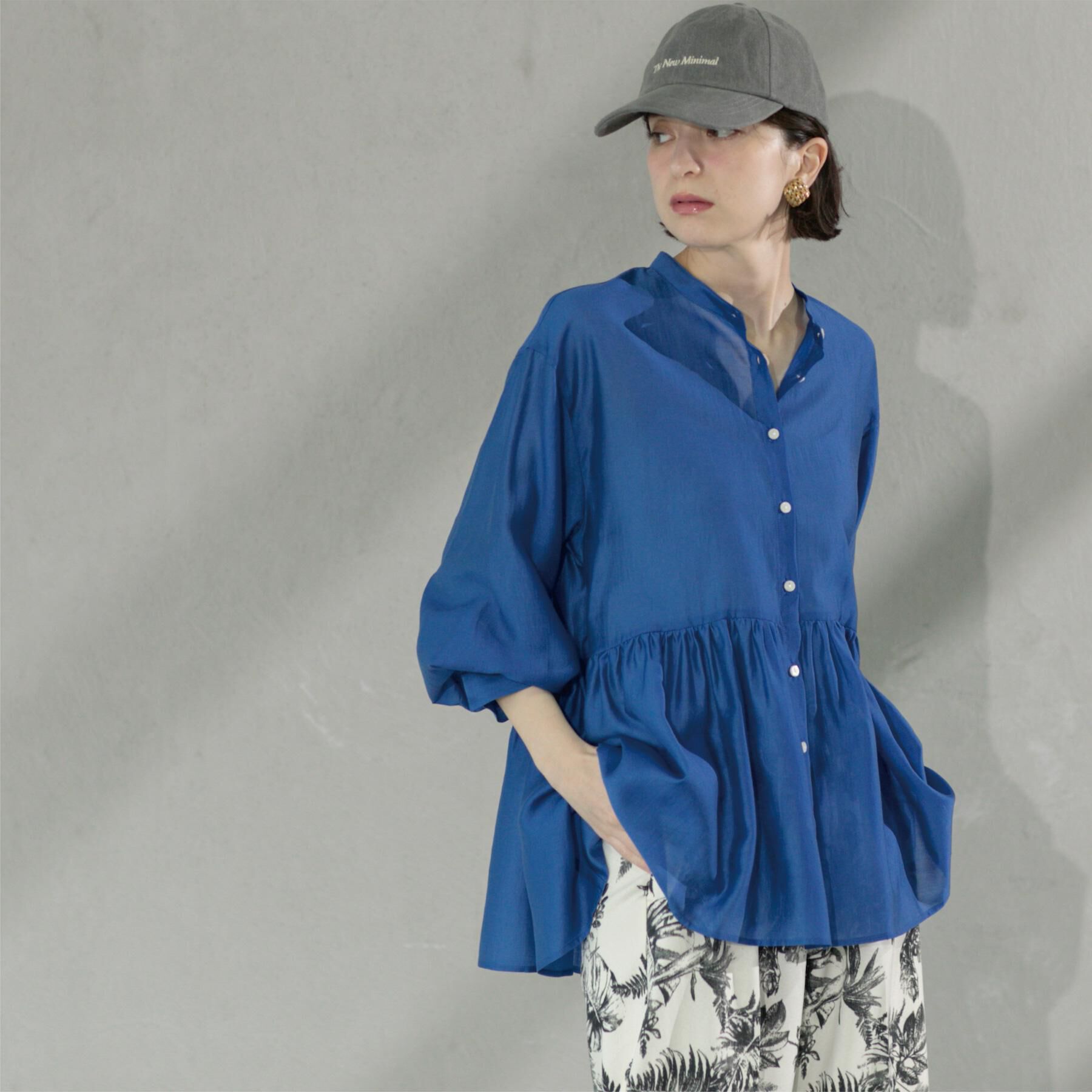 OPAQUE.CLIP「シアーペプラムブラウス【洗濯機洗い可】」|シャツ・ブラウス|