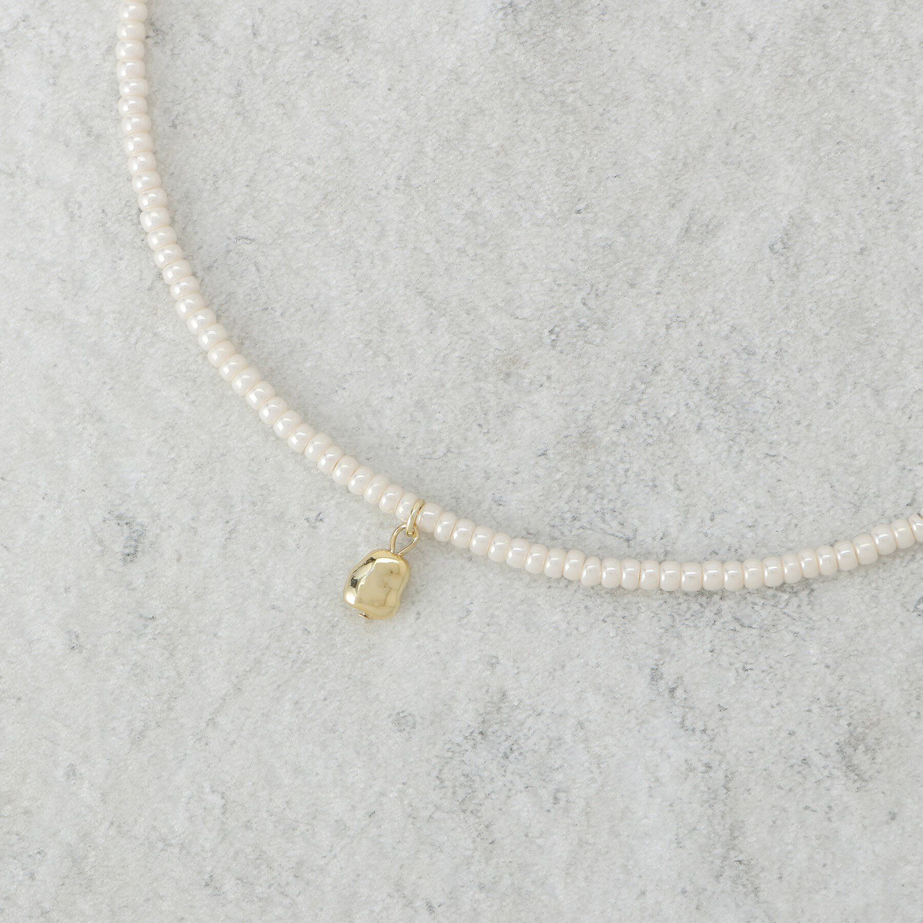 OPAQUE.CLIP「ビーズチョーカー」|ネックレス|オフホワイト(003