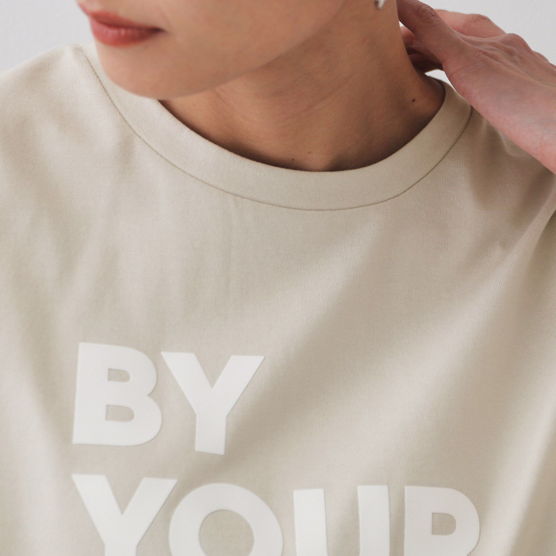 OPAQUE.CLIP「ロゴプリントTシャツ【洗濯機洗い可】」|Tシャツ・カットソー|