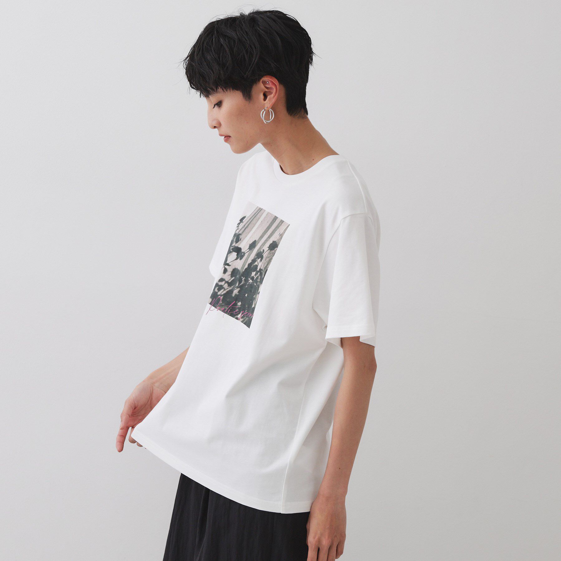 OPAQUE.CLIP「フォトプリントTシャツ【洗濯機洗い可】」|Tシャツ・カットソー|