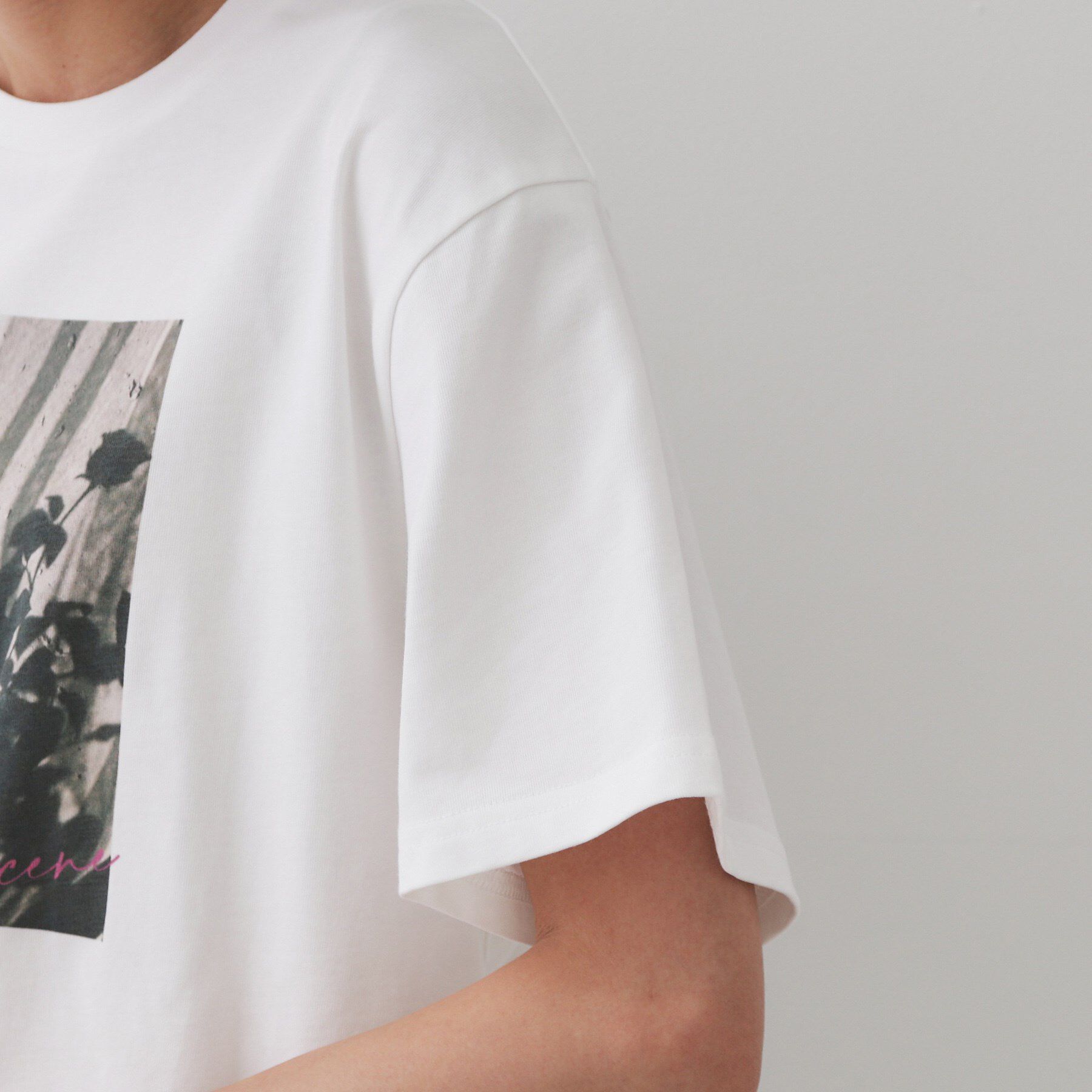 OPAQUE.CLIP「フォトプリントTシャツ【洗濯機洗い可】」|Tシャツ・カットソー|