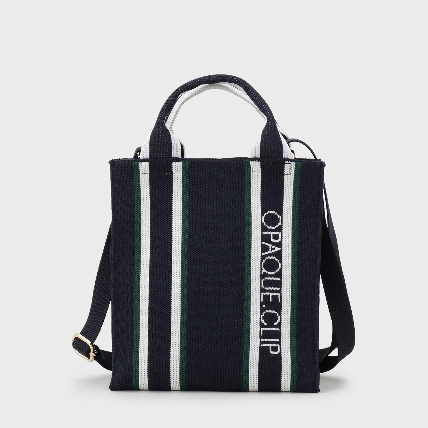 OPAQUE.CLIP「【2WAY】ラインハンドルスクエアニットミニショルダーバッグ」|ショルダー・メッセンジャー|