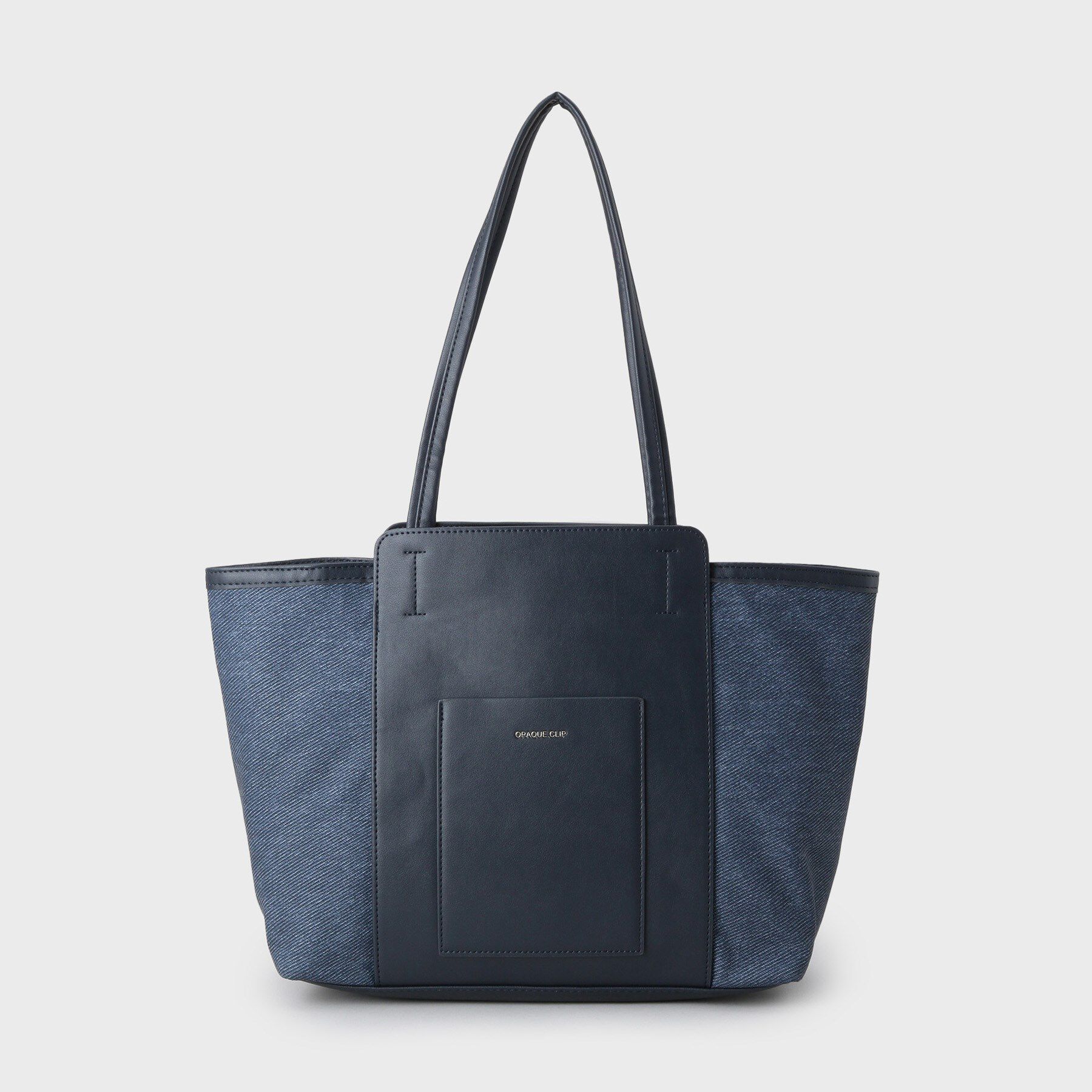 OPAQUE.CLIP「【A4サイズ対応/多ポケット】キャンバス調合皮トートバッグ」|トートバッグ|