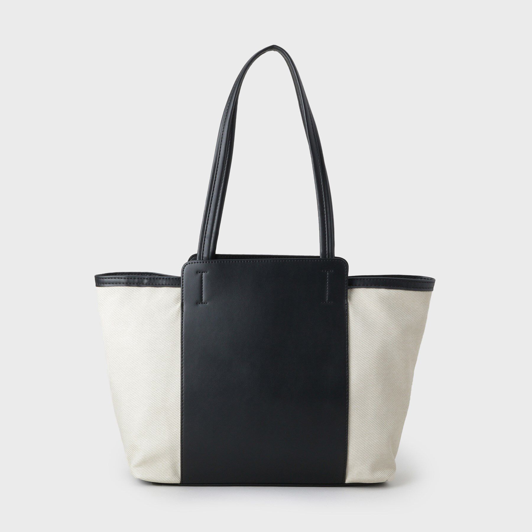 OPAQUE.CLIP「【A4サイズ対応/多ポケット】キャンバス調合皮トートバッグ」|トートバッグ|