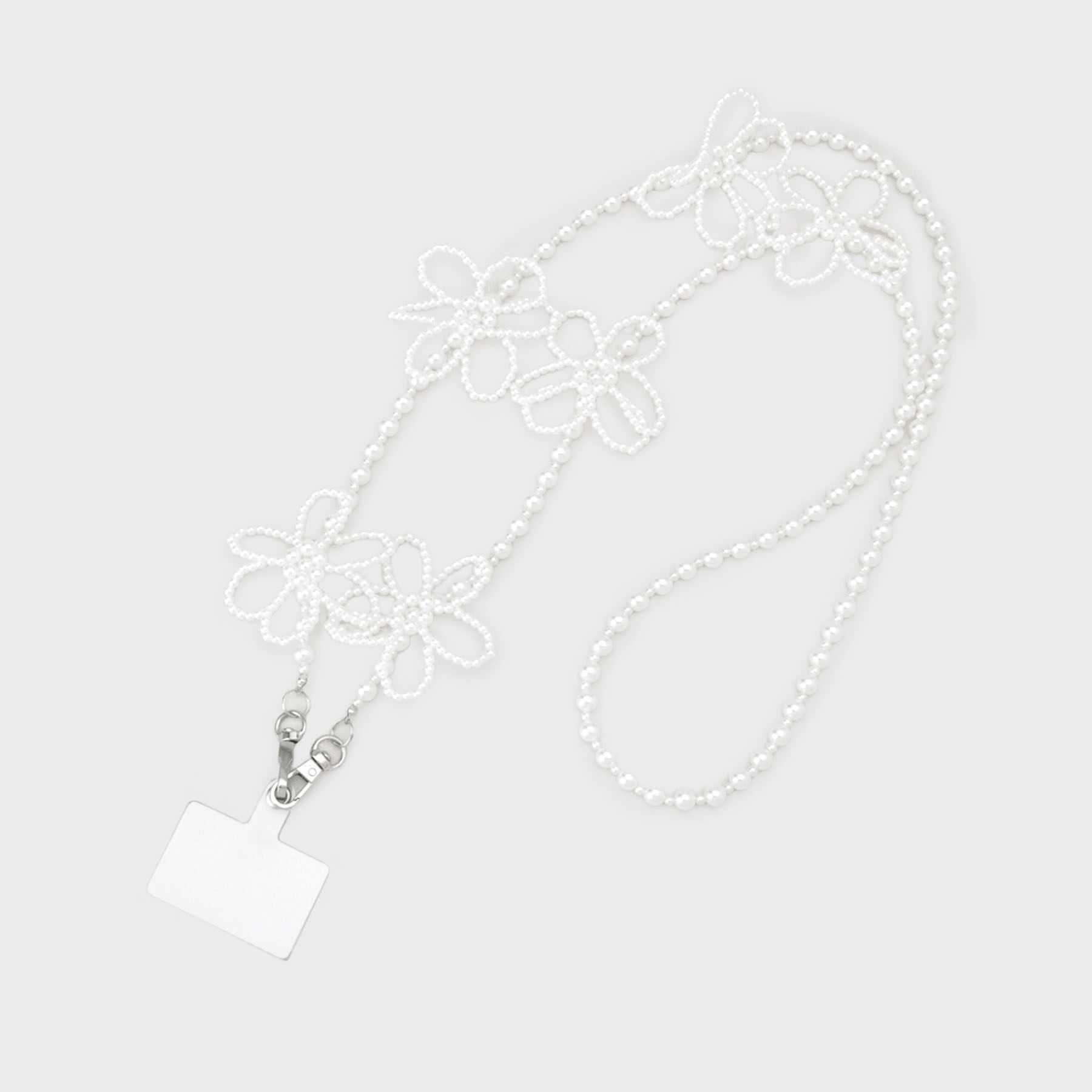 OPAQUE.CLIP「ボールチェーン＆パール調ストラップチャーム」|ストラップ|