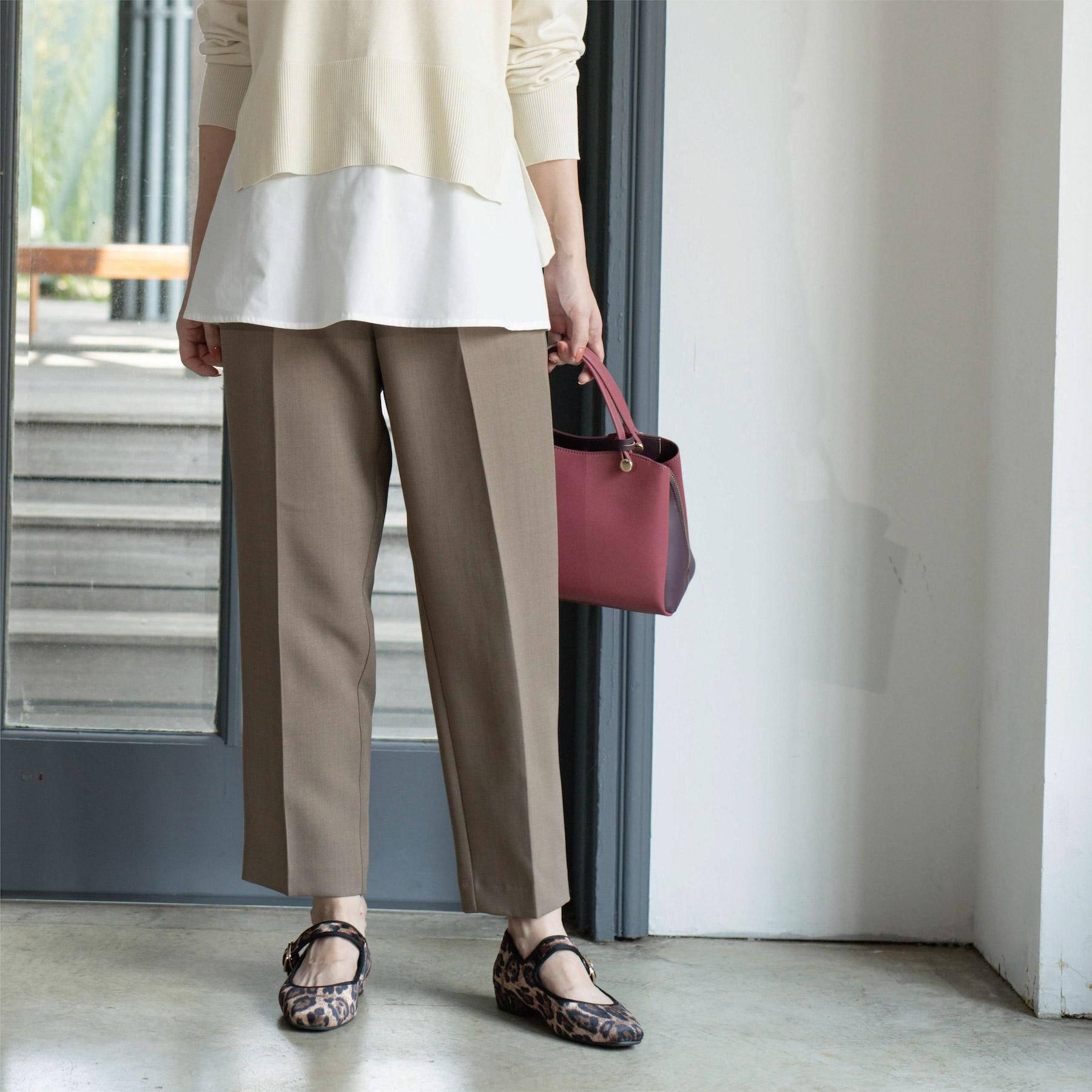 OPAQUE.CLIP「ストレッチ美脚イージーテーパードパンツ【防シワ/洗濯機洗い可】」|その他|