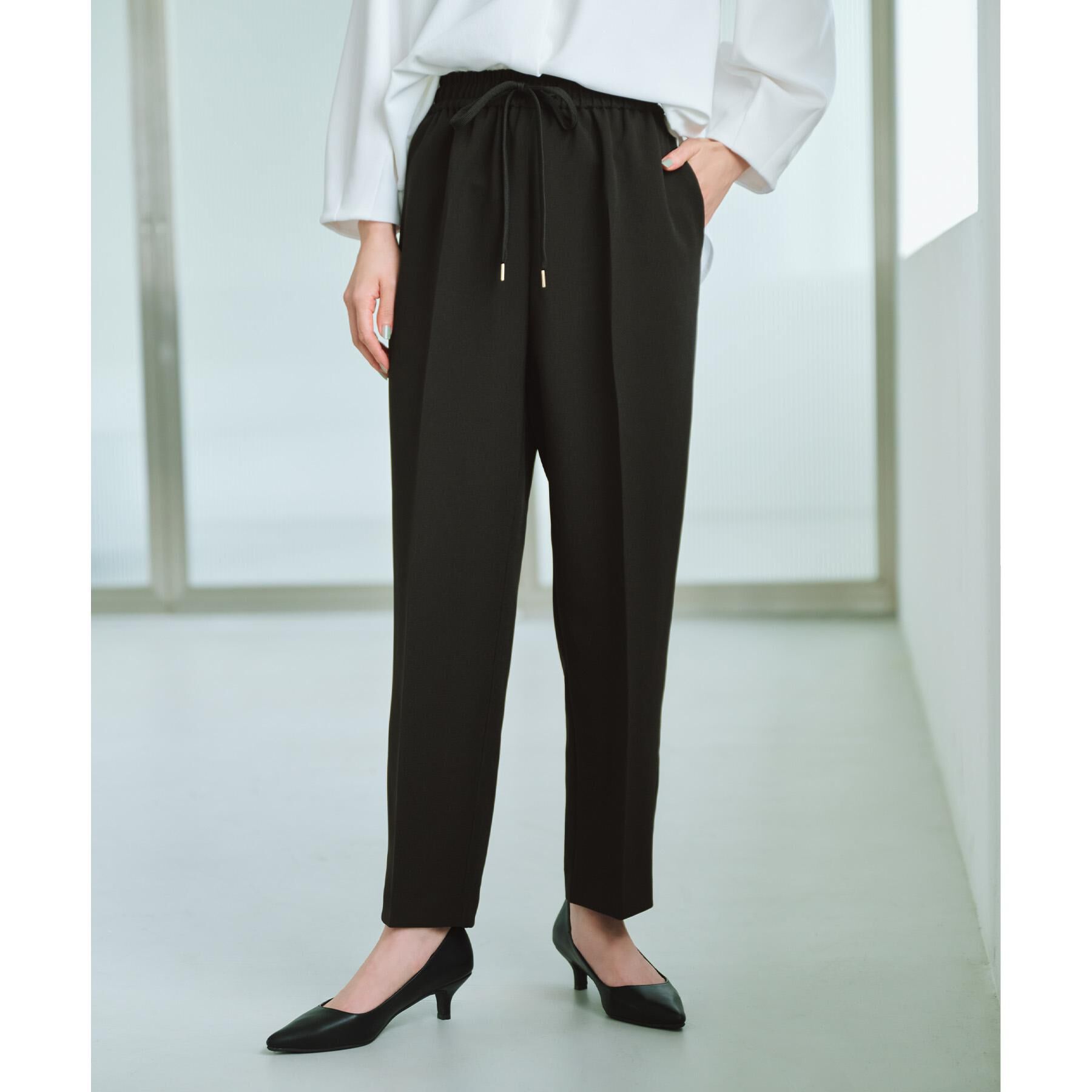 OPAQUE.CLIP「ストレッチ美脚イージーテーパードパンツ【防シワ/洗濯機洗い可】」|その他|