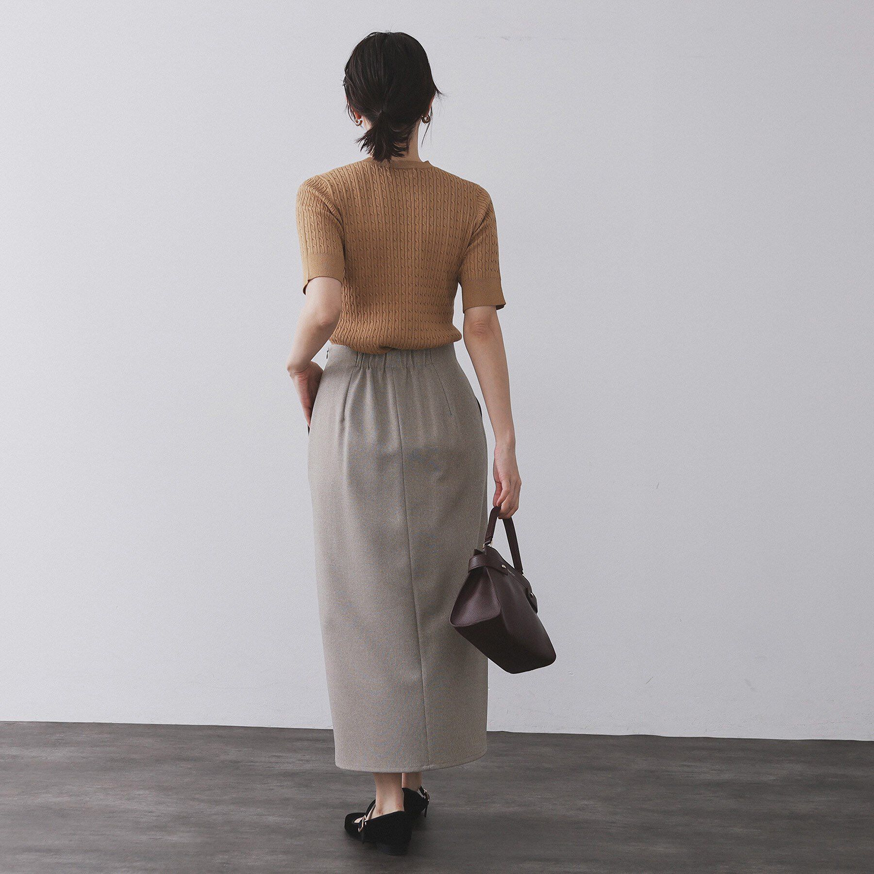 OPAQUE.CLIP「ストレッチダブルポケットタイトスカート【洗える】」|スカート|