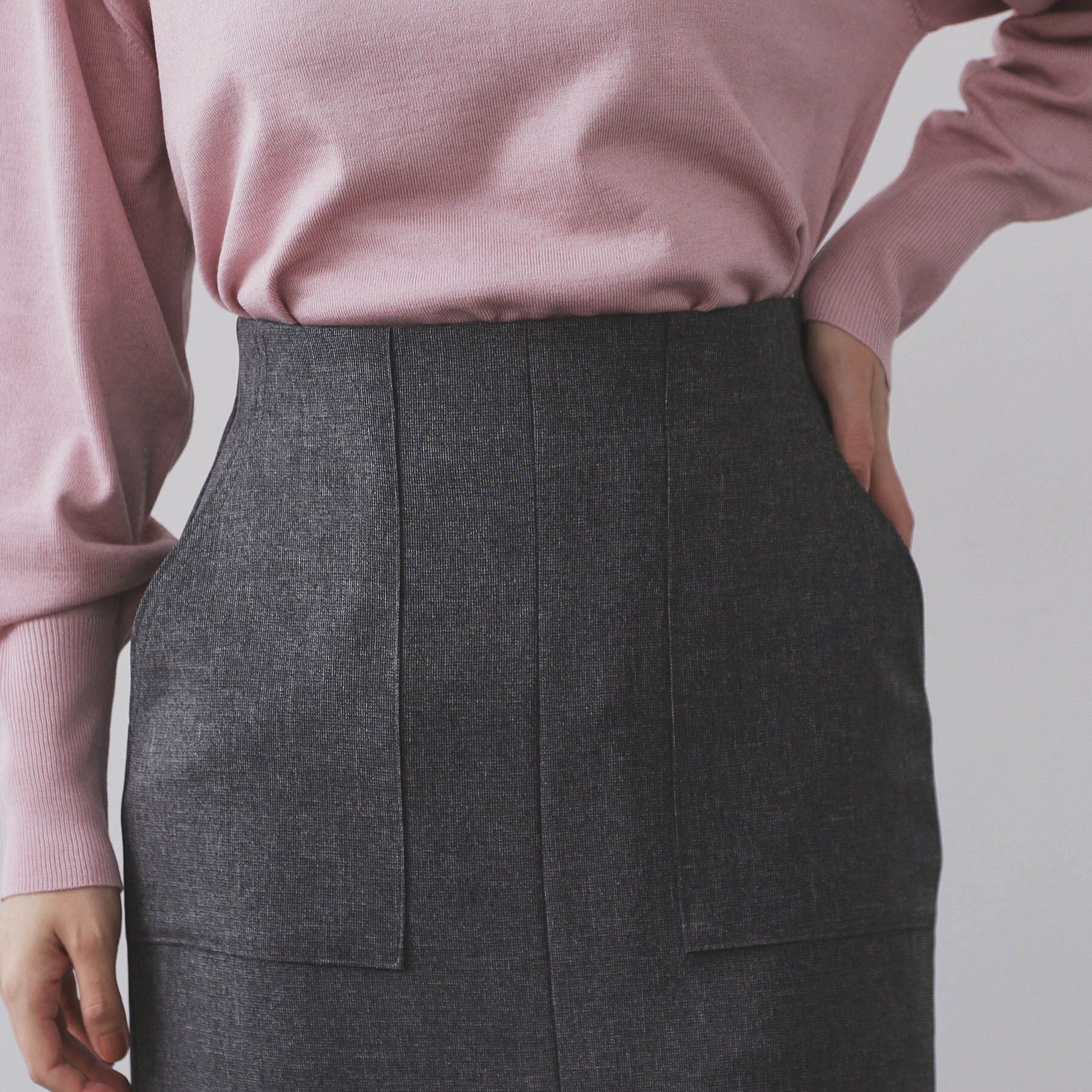 OPAQUE.CLIP「ストレッチダブルポケットタイトスカート【洗える】」|スカート|