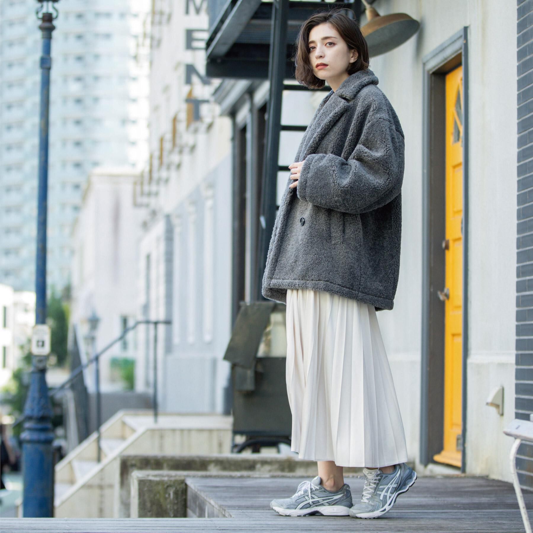 OPAQUE.CLIP「フェイクスウェードプリーツスカート【静電気防止加工/洗濯機OK】」|スカート|